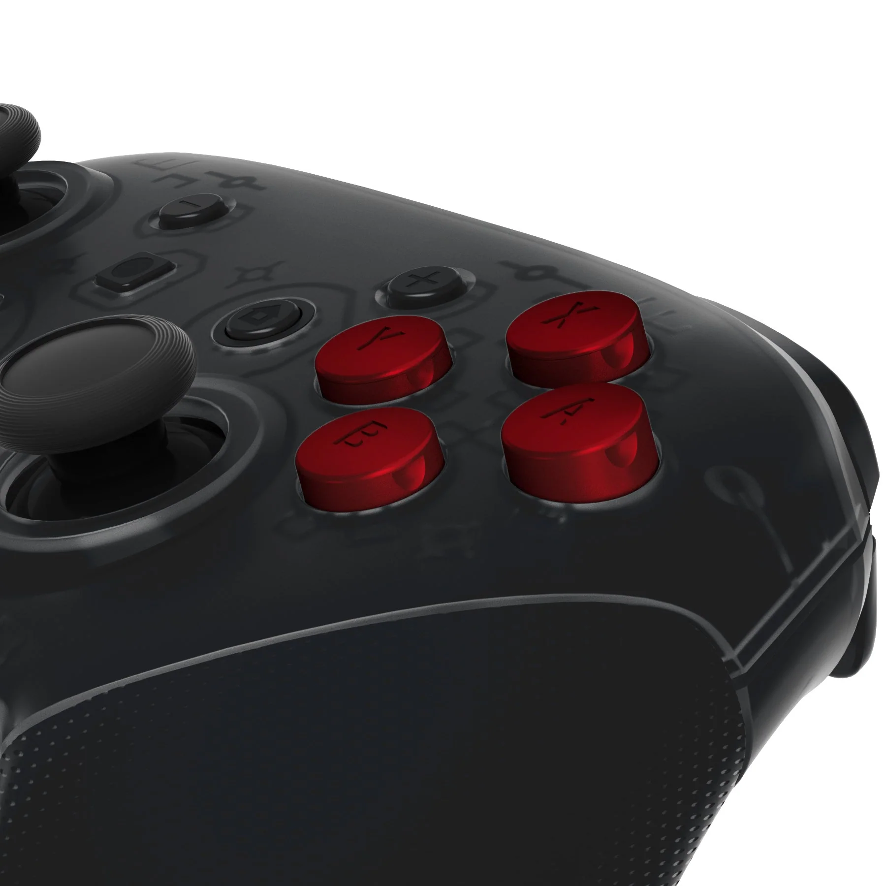 eXtremeRate Replacement Interchangeable ABXY Buttons for Nintendo Switch Pro Controller - Scarlet Red - Image 3