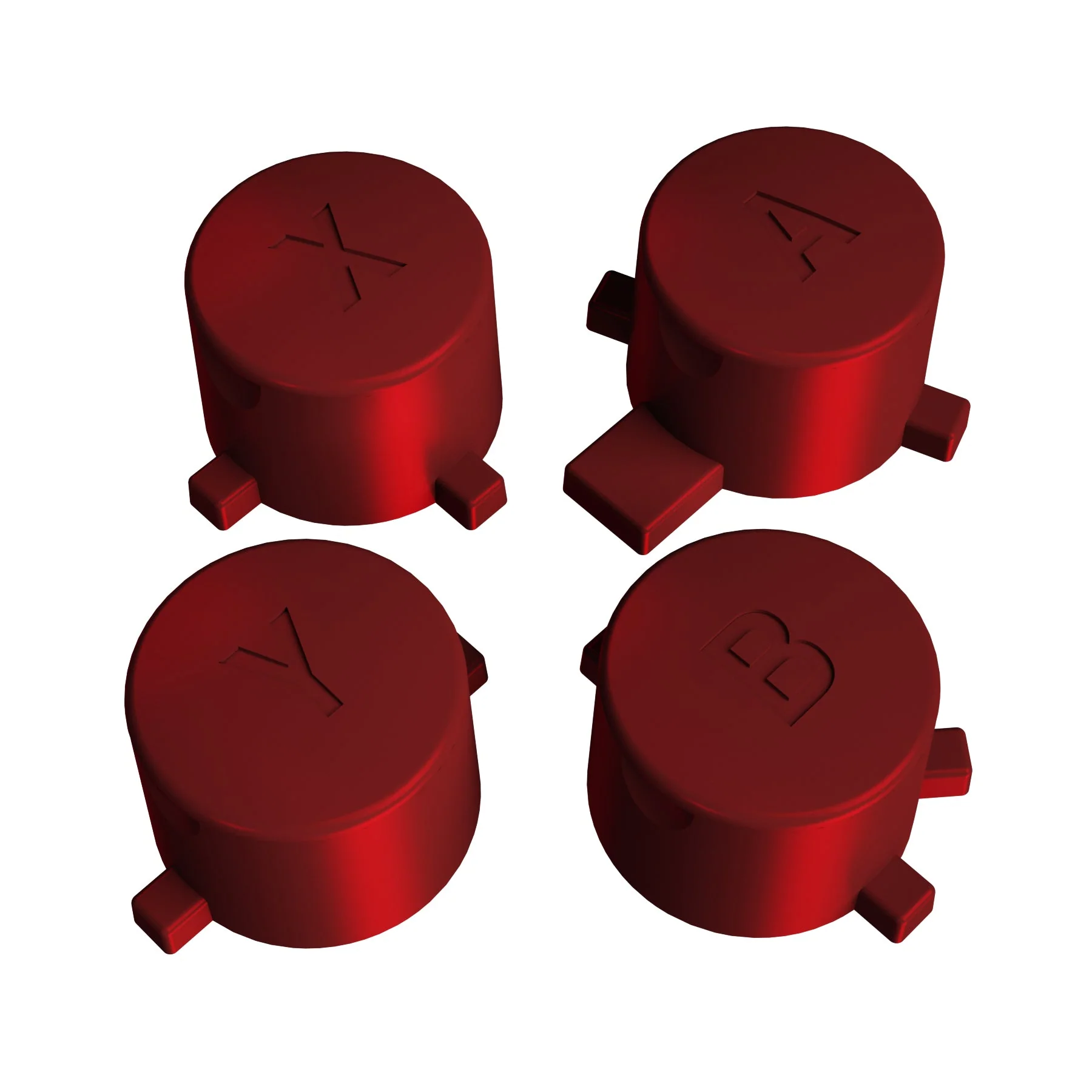 eXtremeRate Replacement Interchangeable ABXY Buttons for Nintendo Switch Pro Controller - Scarlet Red - Image 4