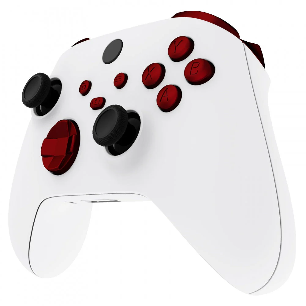 eXtremeRate Replacement Full Set Buttons for Xbox Series X & S Controller - Scarlet Red - Image 4