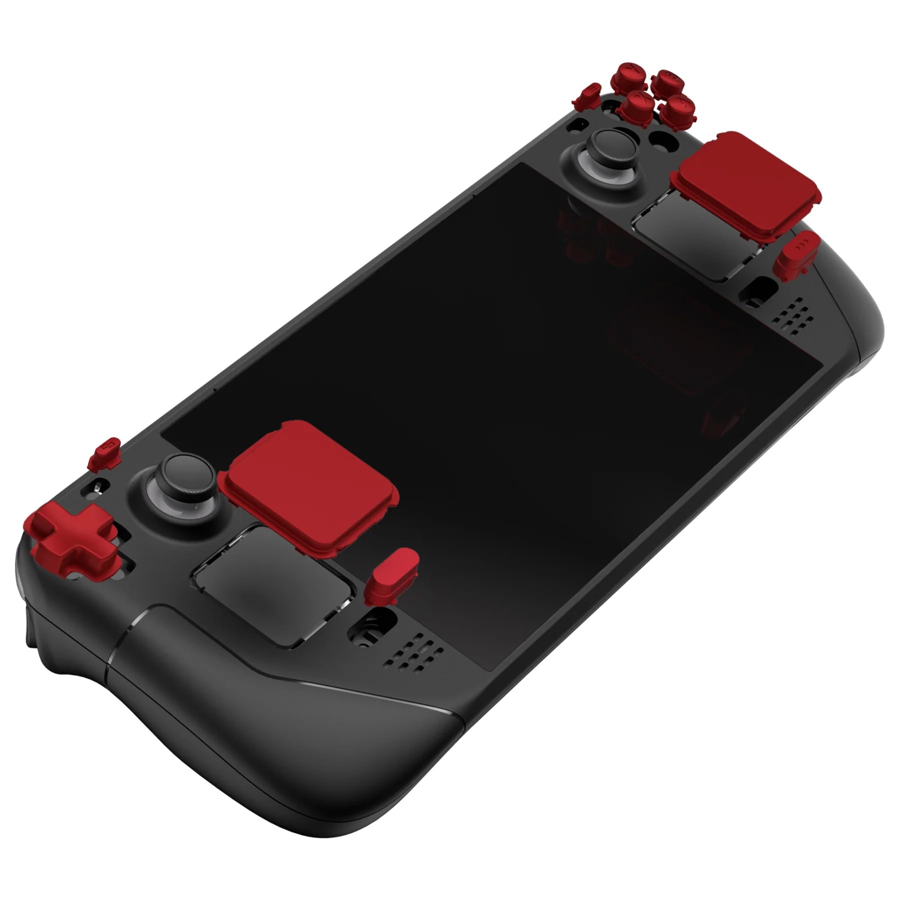 eXtremeRate Replacement Full Set Buttons for Steam Deck LCD - Scarlet Red - Image 5