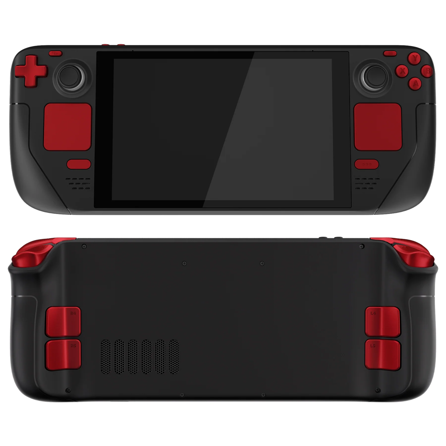 eXtremeRate Replacement Full Set Buttons for Steam Deck LCD - Scarlet Red - Image 7