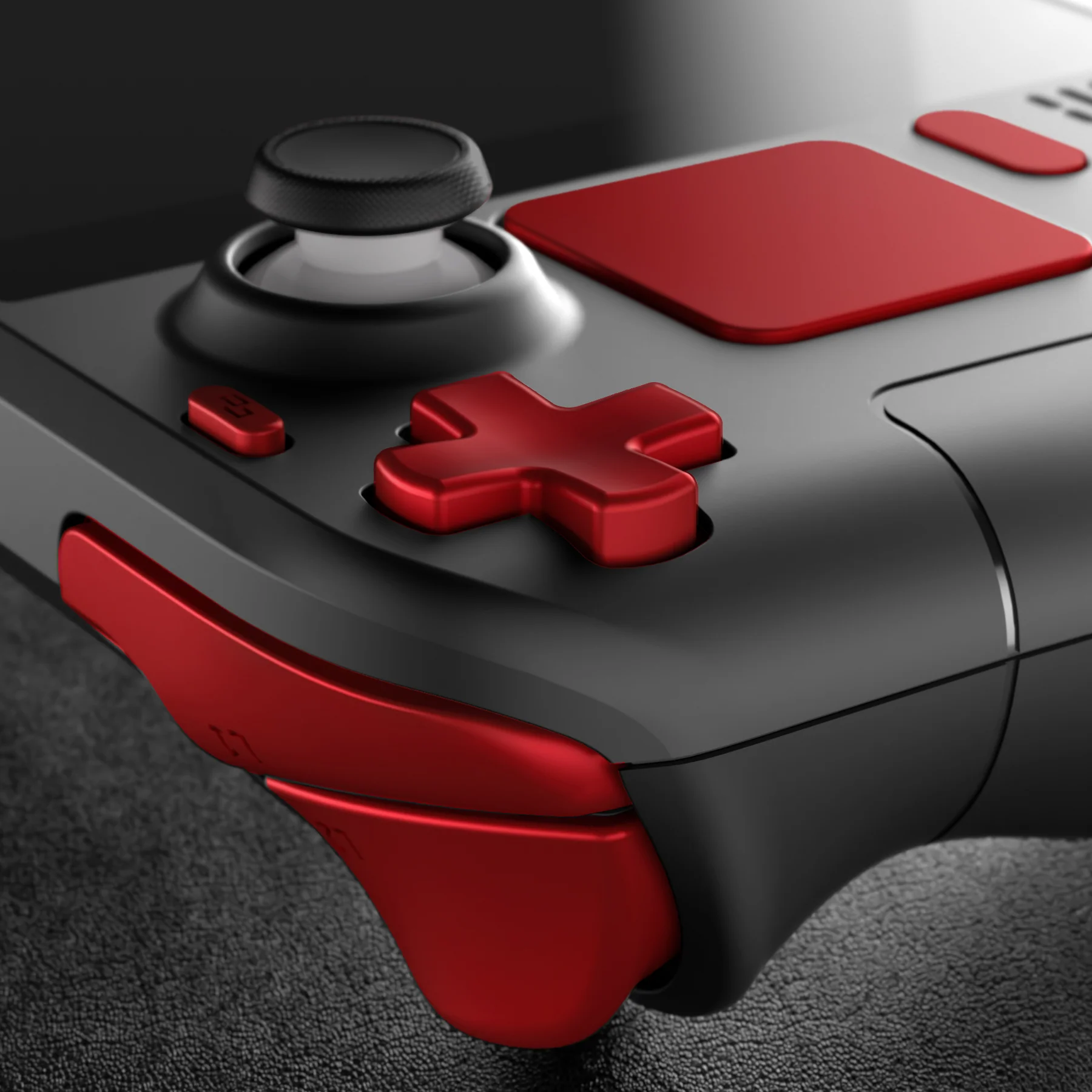 eXtremeRate Replacement Full Set Buttons for Steam Deck LCD - Scarlet Red - Image 8