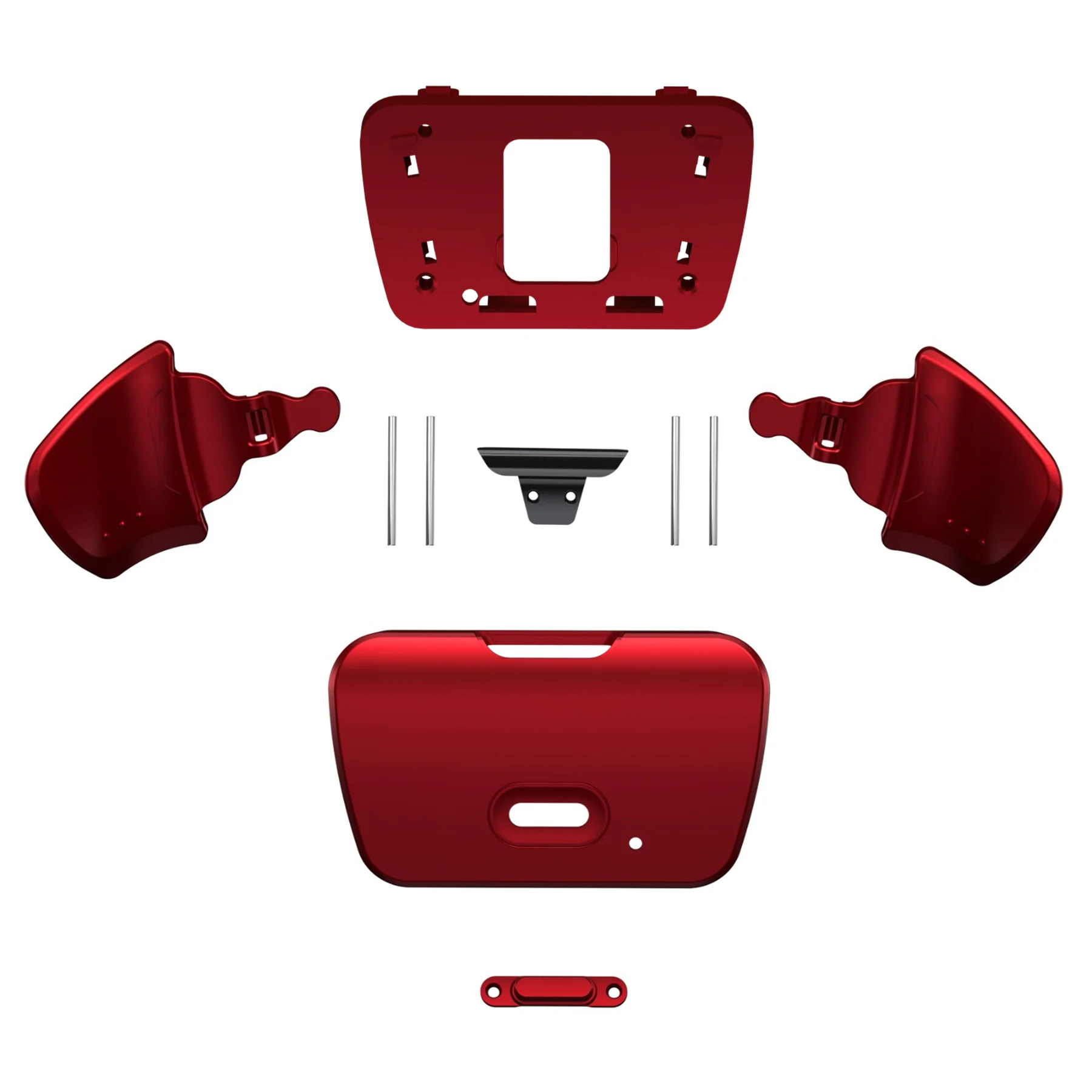eXtremeRate Replacement Redesigned K1 K2 Back Buttons for eXtremerate RISE Remap Kit, Compatible with PS5 Controller - Scarlet Red - Image 2