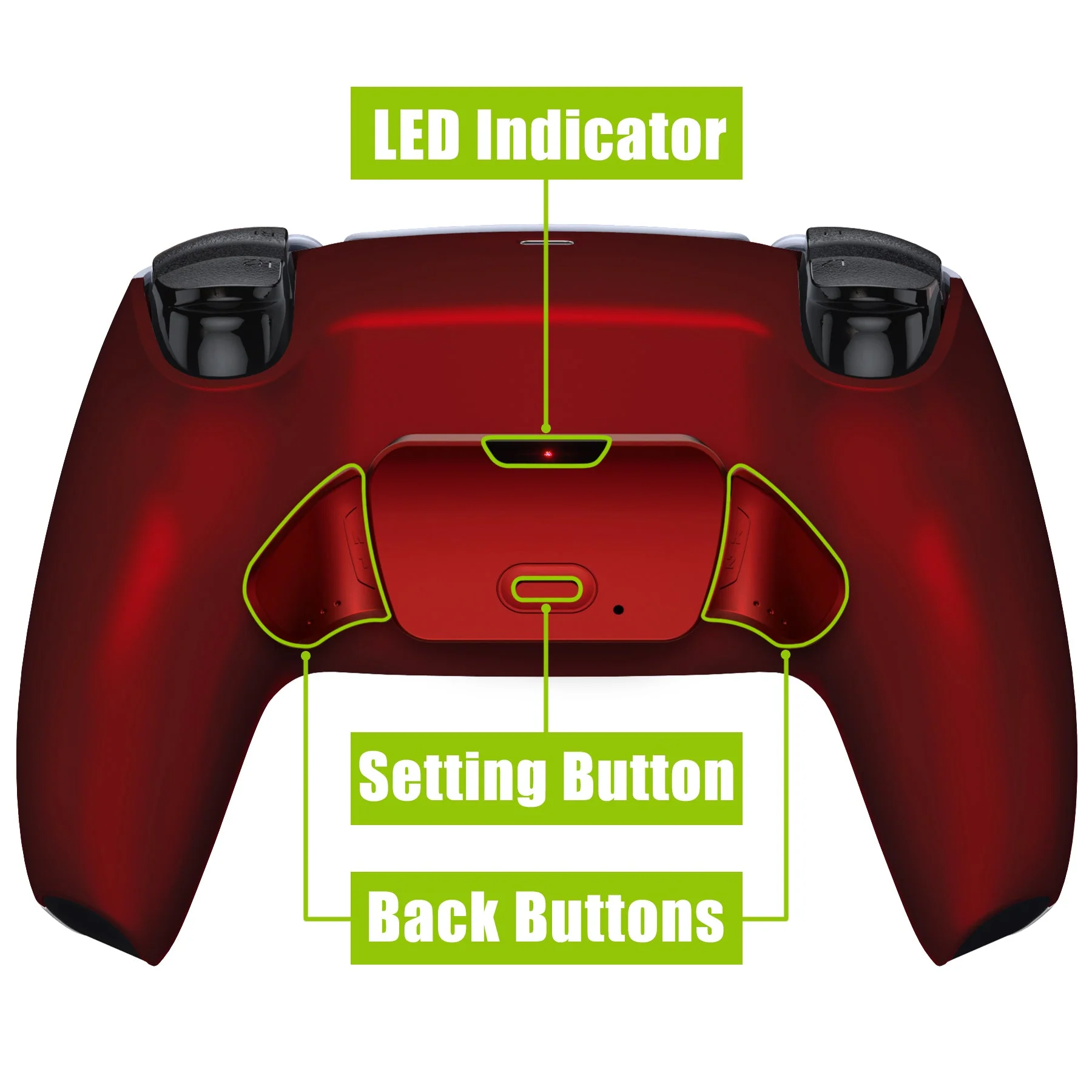 eXtremeRate Remappable Rise 2.0 Remap Kit for PS5 Controller BDM-010 & BDM-020 - Scarlet Red - Image 4
