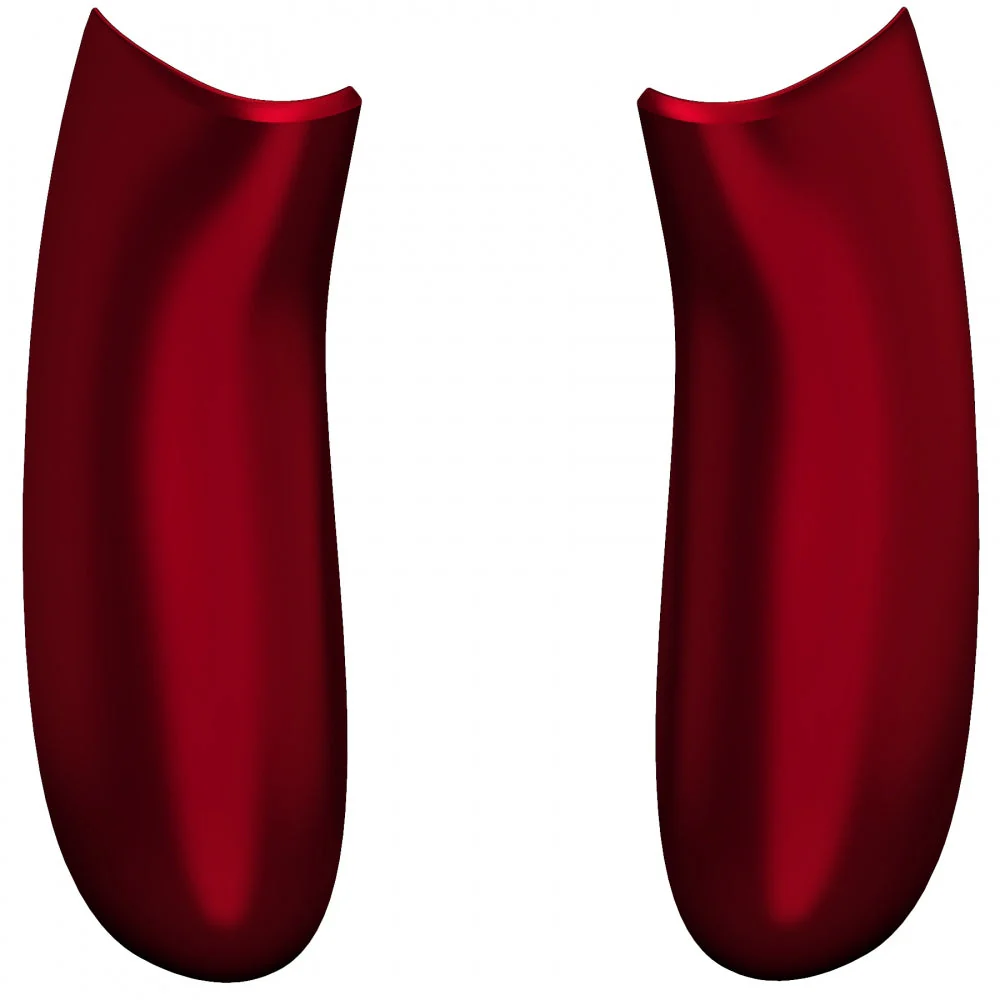 eXtremeRate Replacement Non-Slip Side Rails Grip Back Panels for Xbox Series X & S Controller - Scarlet Red - Image 2