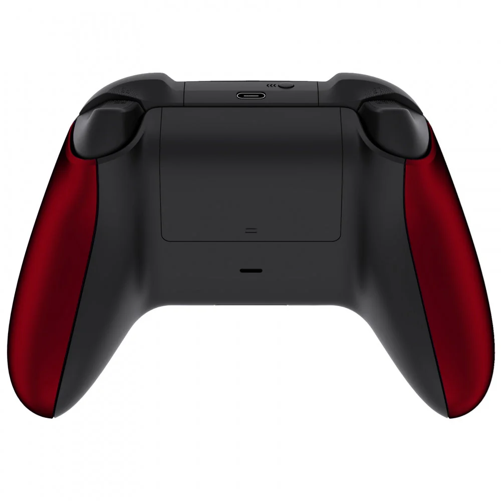 eXtremeRate Replacement Non-Slip Side Rails Grip Back Panels for Xbox Series X & S Controller - Scarlet Red - Image 4