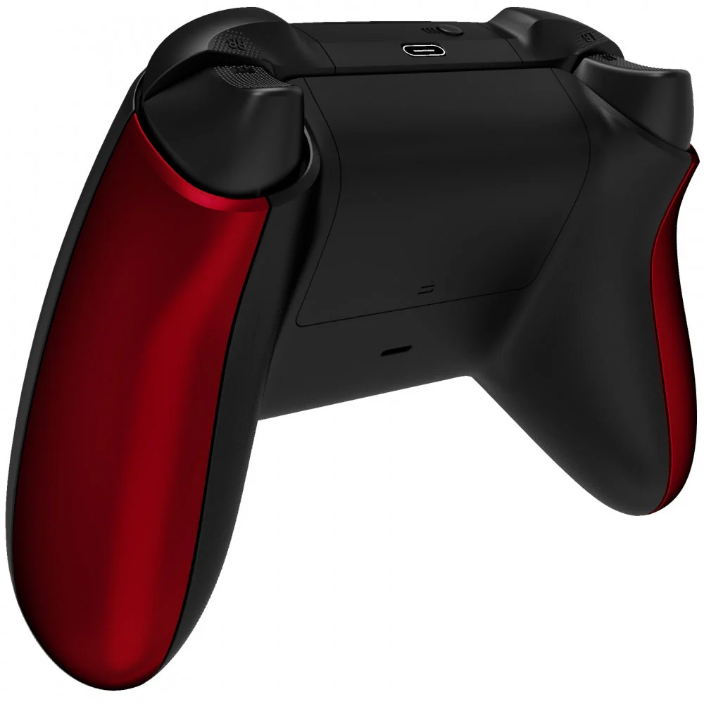eXtremeRate Replacement Non-Slip Side Rails Grip Back Panels for Xbox Series X & S Controller - Scarlet Red - Image 5