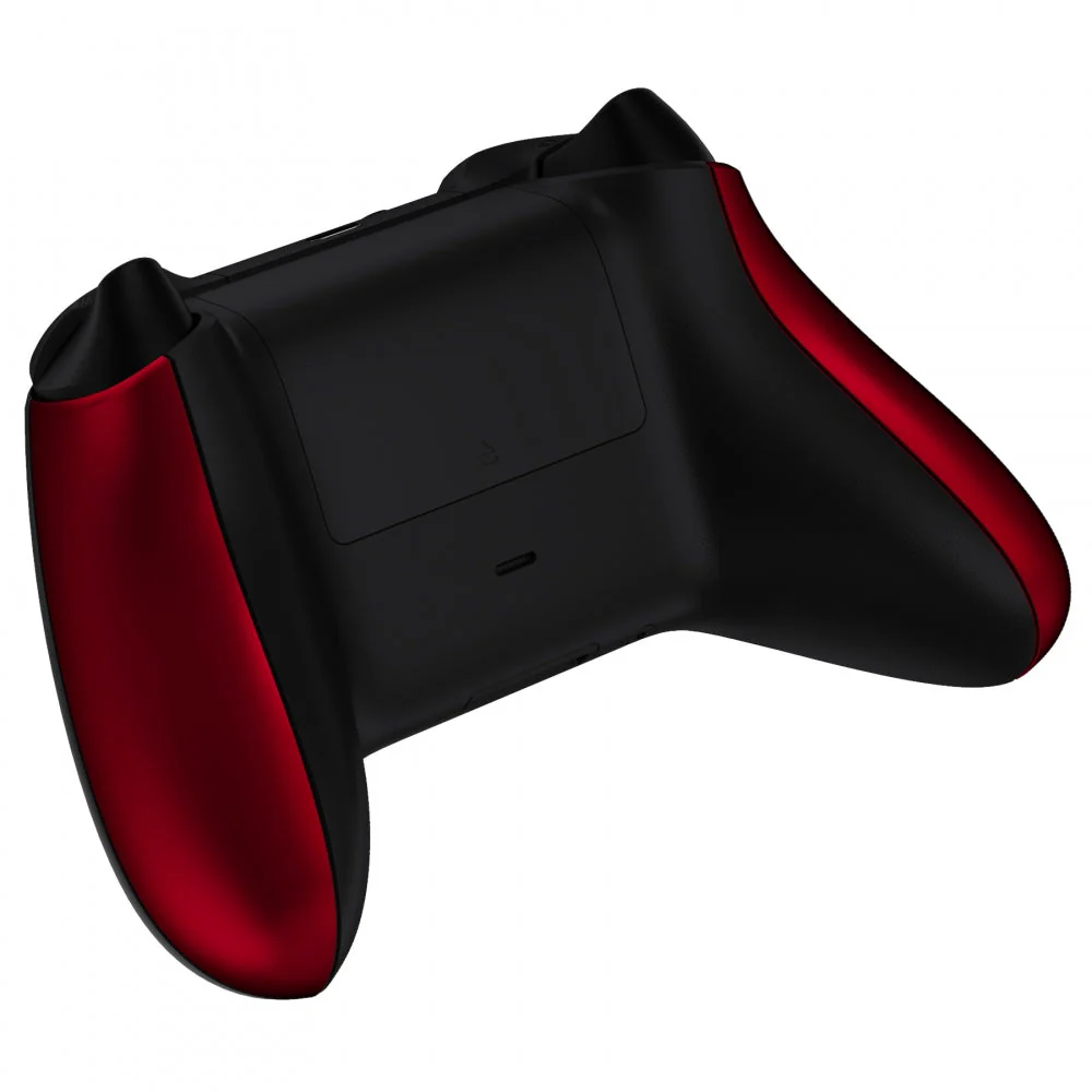 eXtremeRate Replacement Non-Slip Side Rails Grip Back Panels for Xbox Series X & S Controller - Scarlet Red - Image 6