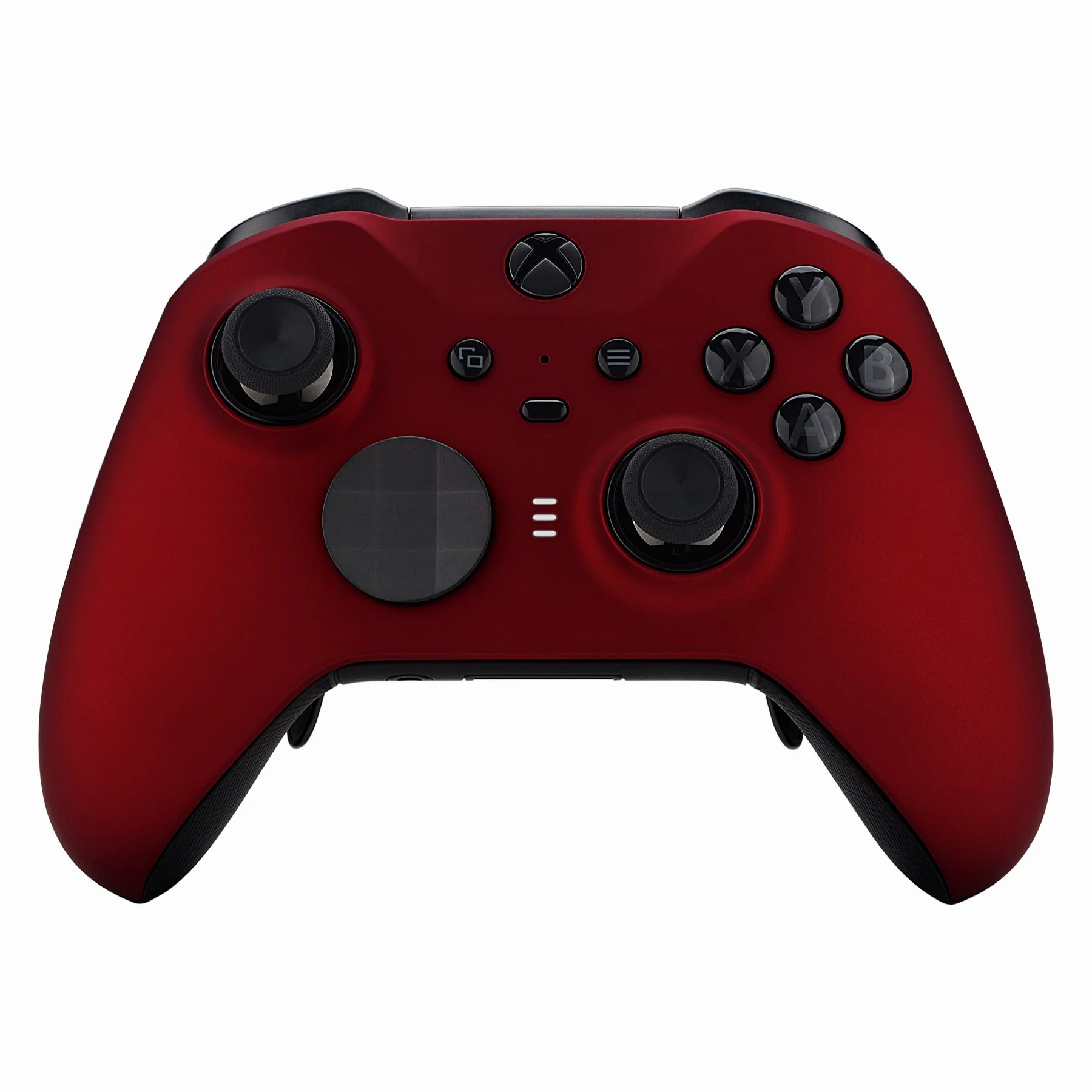 eXtremeRate Replacement Front Housing Shell Case with Accent Rings for Xbox One Elite Series 2 & Elite 2 Core Controller (Model 1797) - Scarlet Red - Image 2
