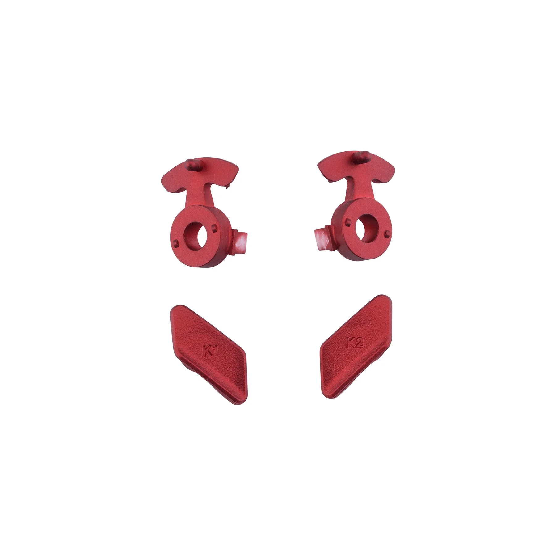 eXtremeRate Replacement Redesigned Back Buttons HK3 HK4 Trigger lock K1 K2 Paddles for eXtremeRate LOFTY Remap & Trigger Stop Kit, Compatible with Xbox One X & S Controller - Scarlet Red - Image 6