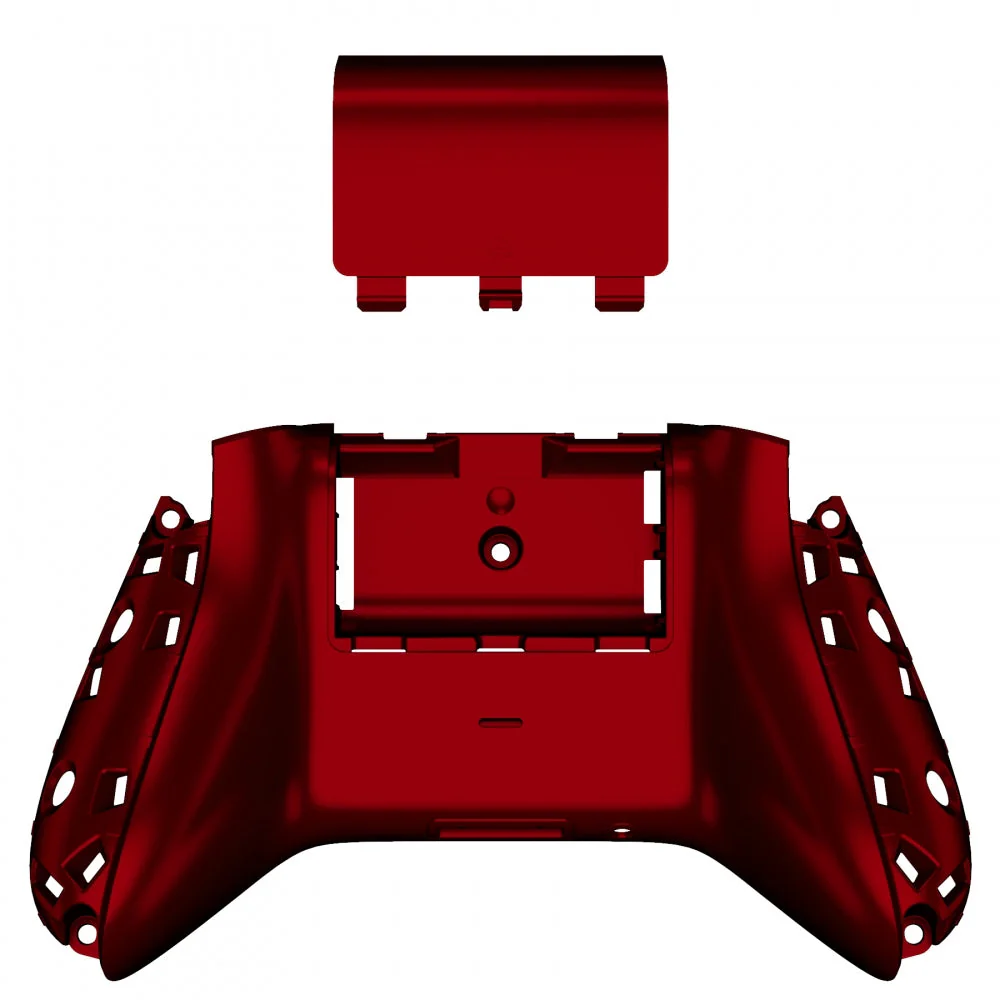 eXtremeRate Replacement Bottom Shell with Battery Cover for Xbox Series X & S Controller - Scarlet Red - Image 2
