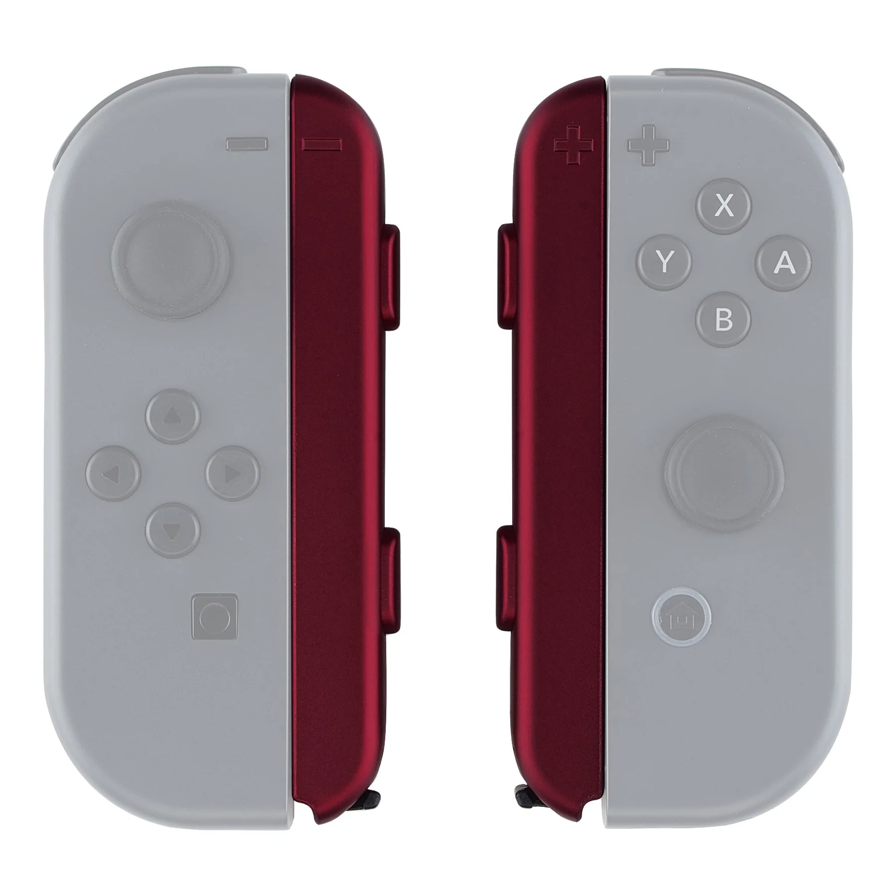 eXtremeRate 2 Pack Custom Replacement shell for Joycon Strap of NS Switch - Scarlet Red - Image 6