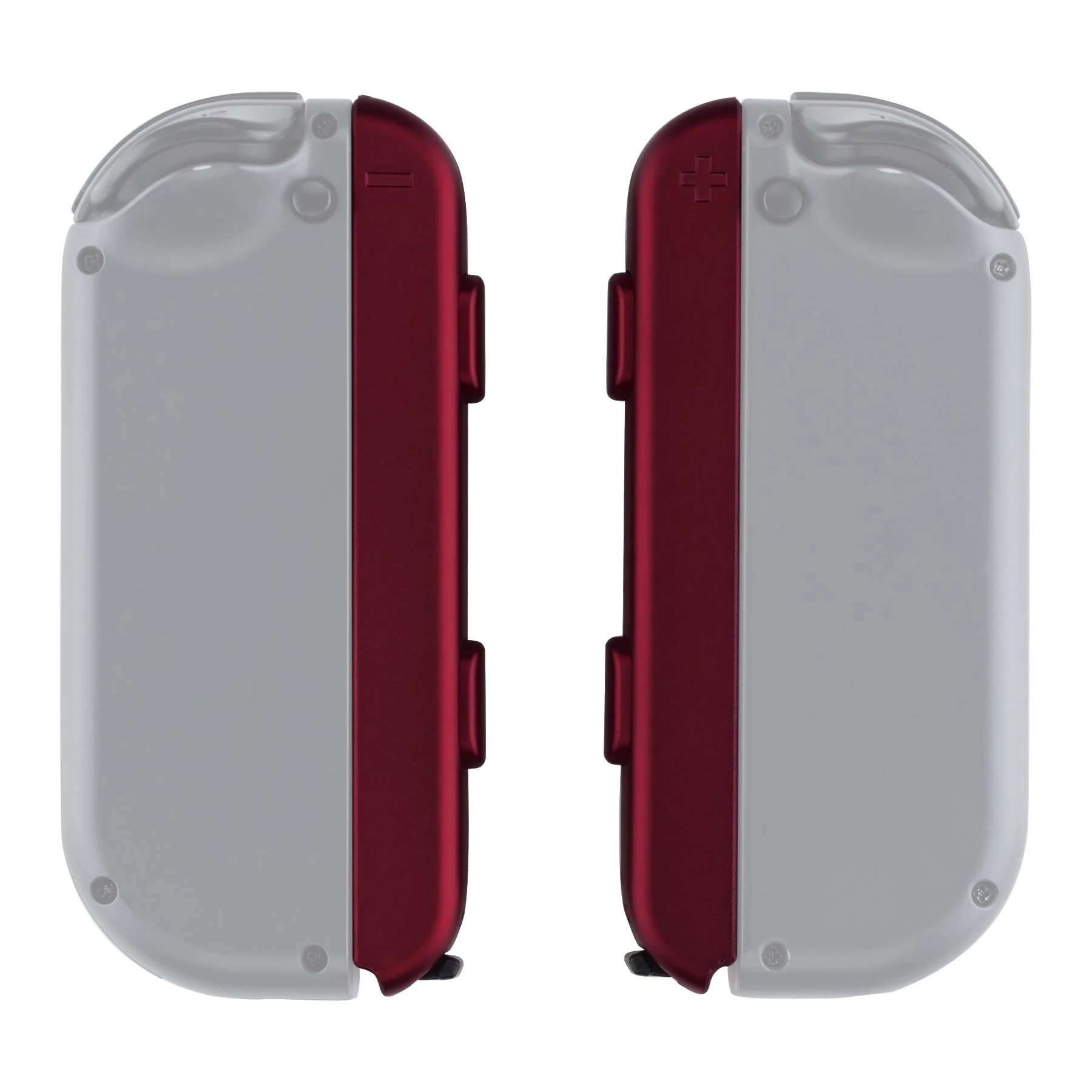 eXtremeRate 2 Pack Custom Replacement shell for Joycon Strap of NS Switch - Scarlet Red - Image 7