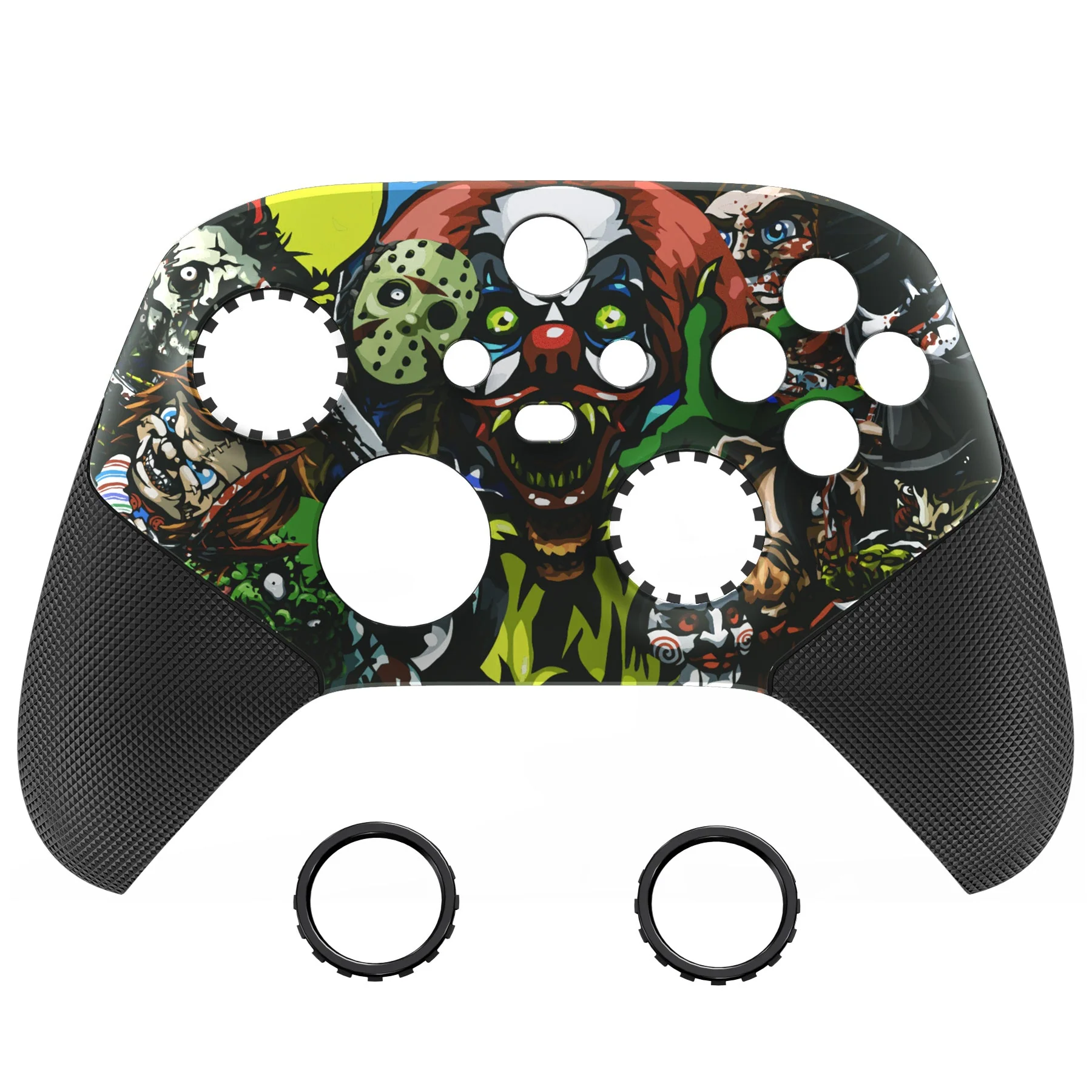 eXtremeRate ASR Version Performance Rubberized Grip Front Housing Shell with Accent Rings for Xbox Series X & S Controller - Scary Party - Image 10