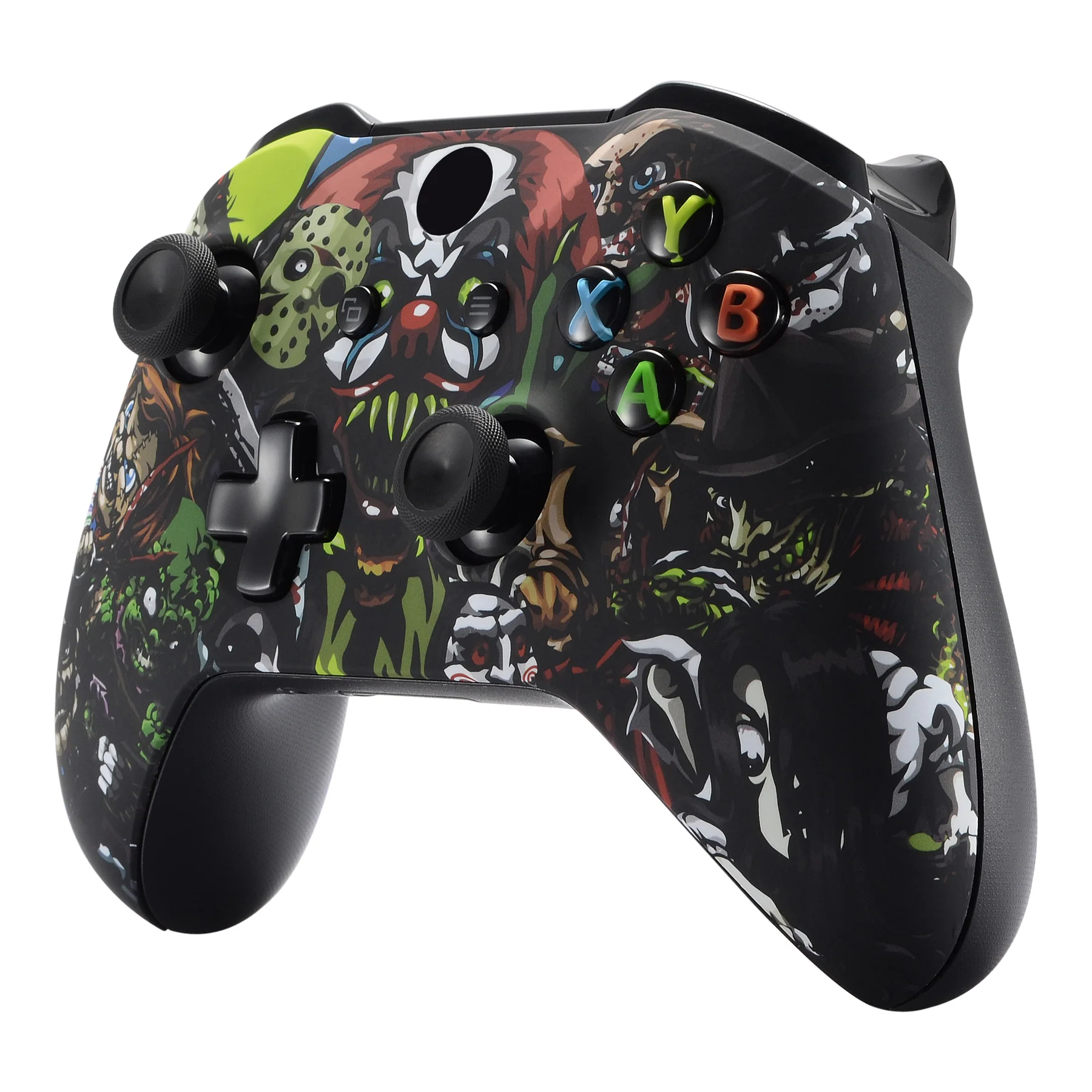 eXtremeRate Replacement Front Housing Shell for Xbox One X & S Controller (Model 1708) - Scary Party - Image 4