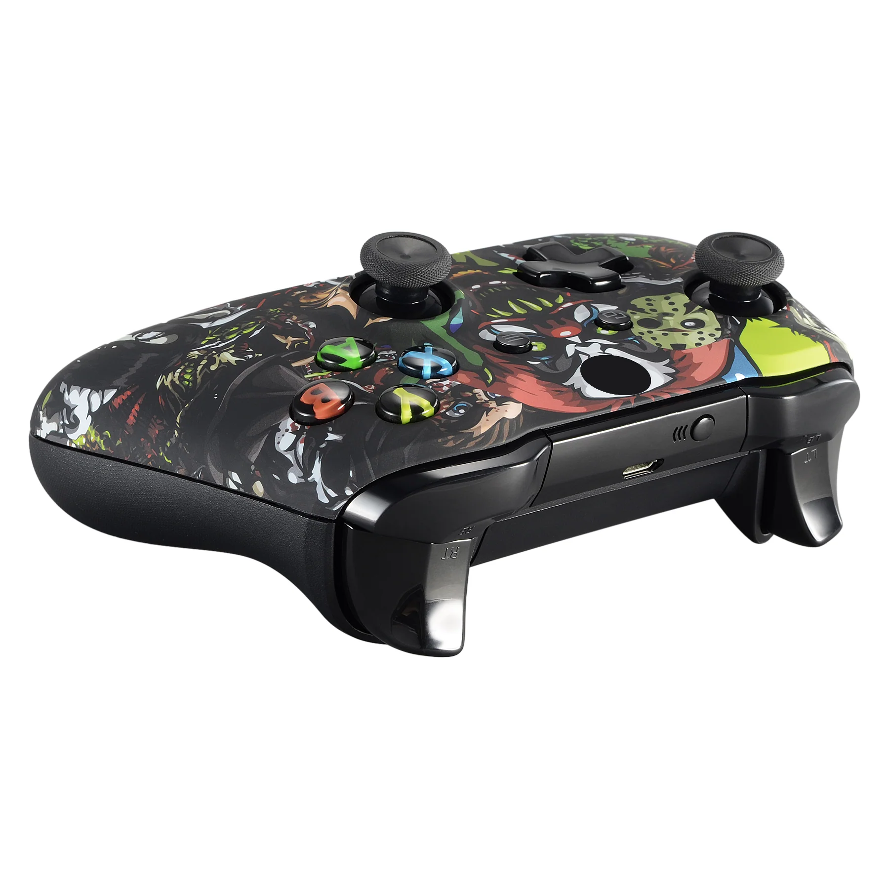 eXtremeRate Replacement Front Housing Shell for Xbox One X & S Controller (Model 1708) - Scary Party - Image 6