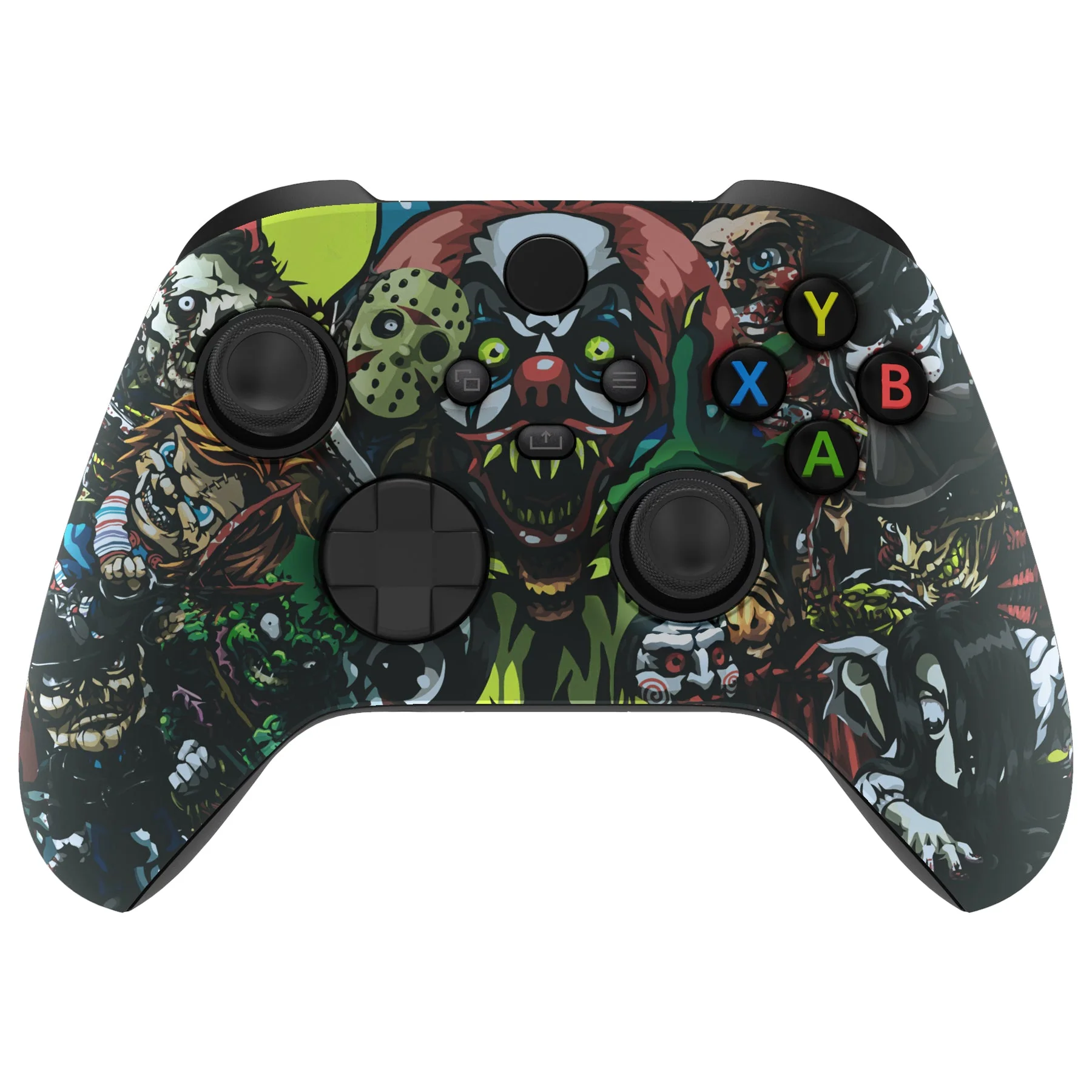 eXtremeRate ASR Version Front Housing Shell with Accent Rings for Xbox Series X/S Controller & Xbox Core Controller - Scary Party - Image 2
