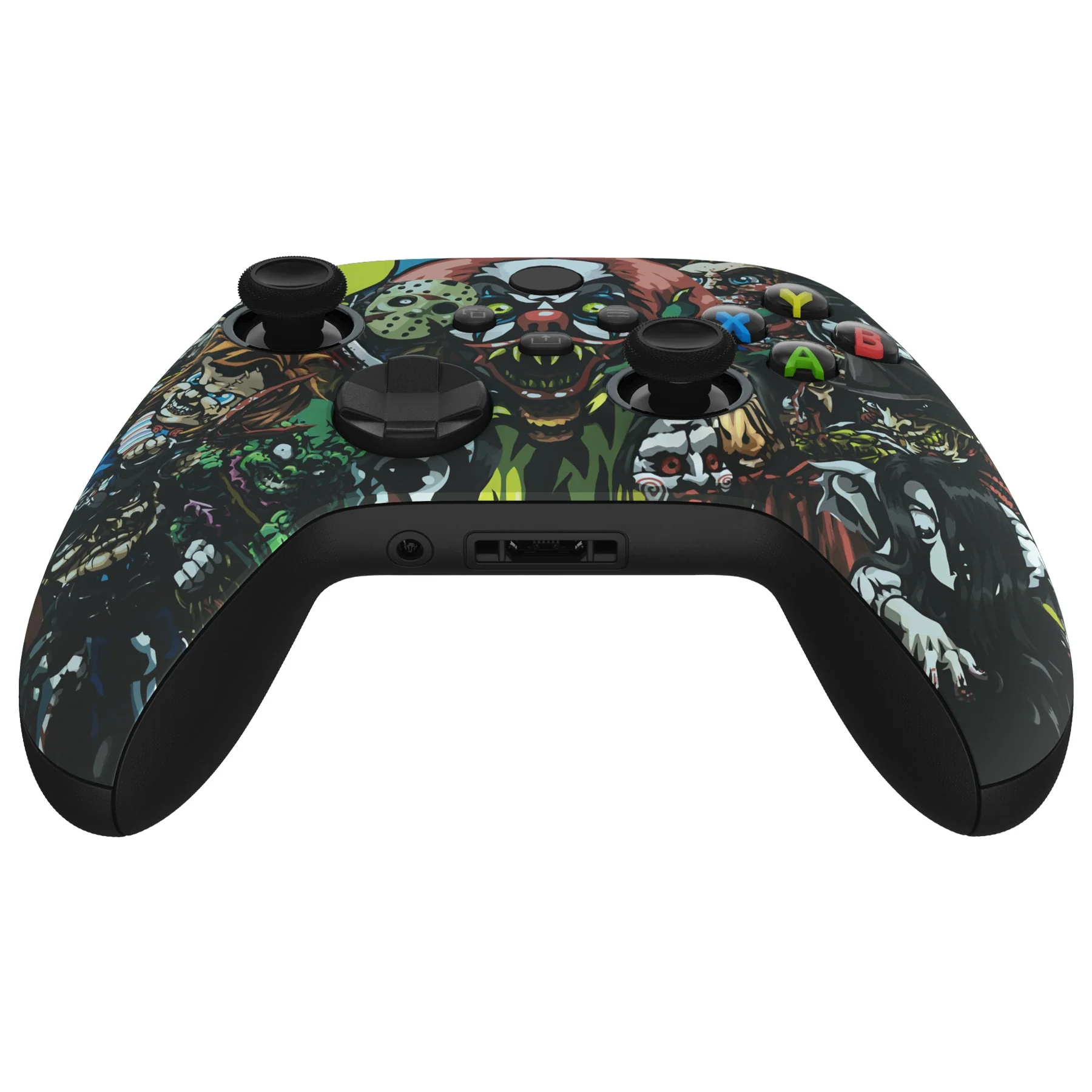 eXtremeRate ASR Version Front Housing Shell with Accent Rings for Xbox Series X/S Controller & Xbox Core Controller - Scary Party - Image 4
