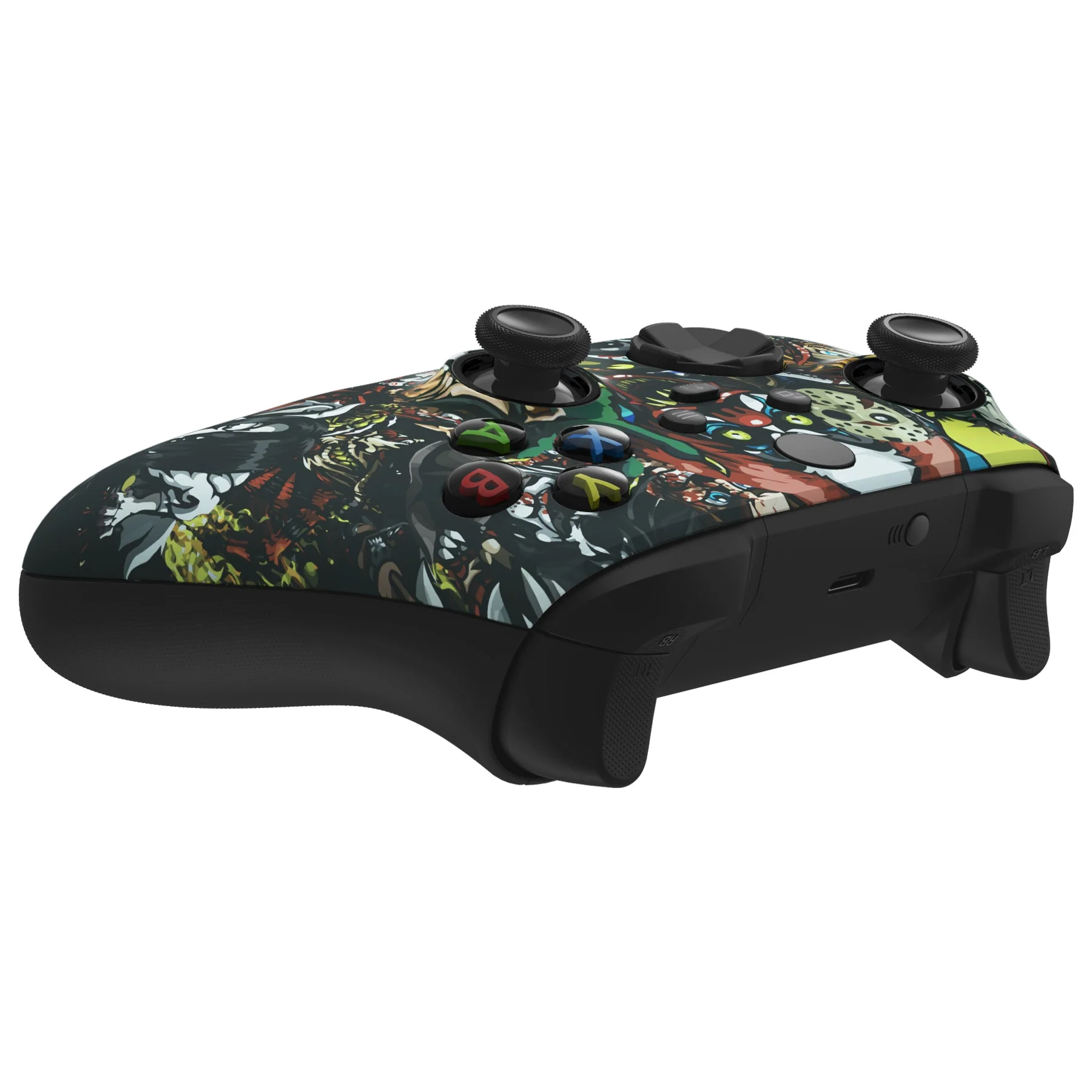 eXtremeRate ASR Version Front Housing Shell with Accent Rings for Xbox Series X/S Controller & Xbox Core Controller - Scary Party - Image 5
