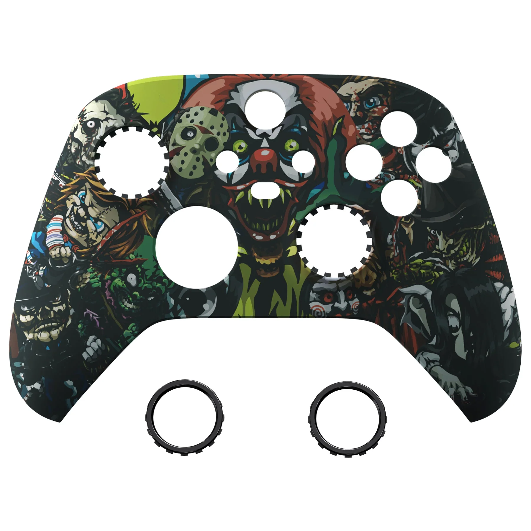 eXtremeRate ASR Version Front Housing Shell with Accent Rings for Xbox Series X/S Controller & Xbox Core Controller - Scary Party - Image 6