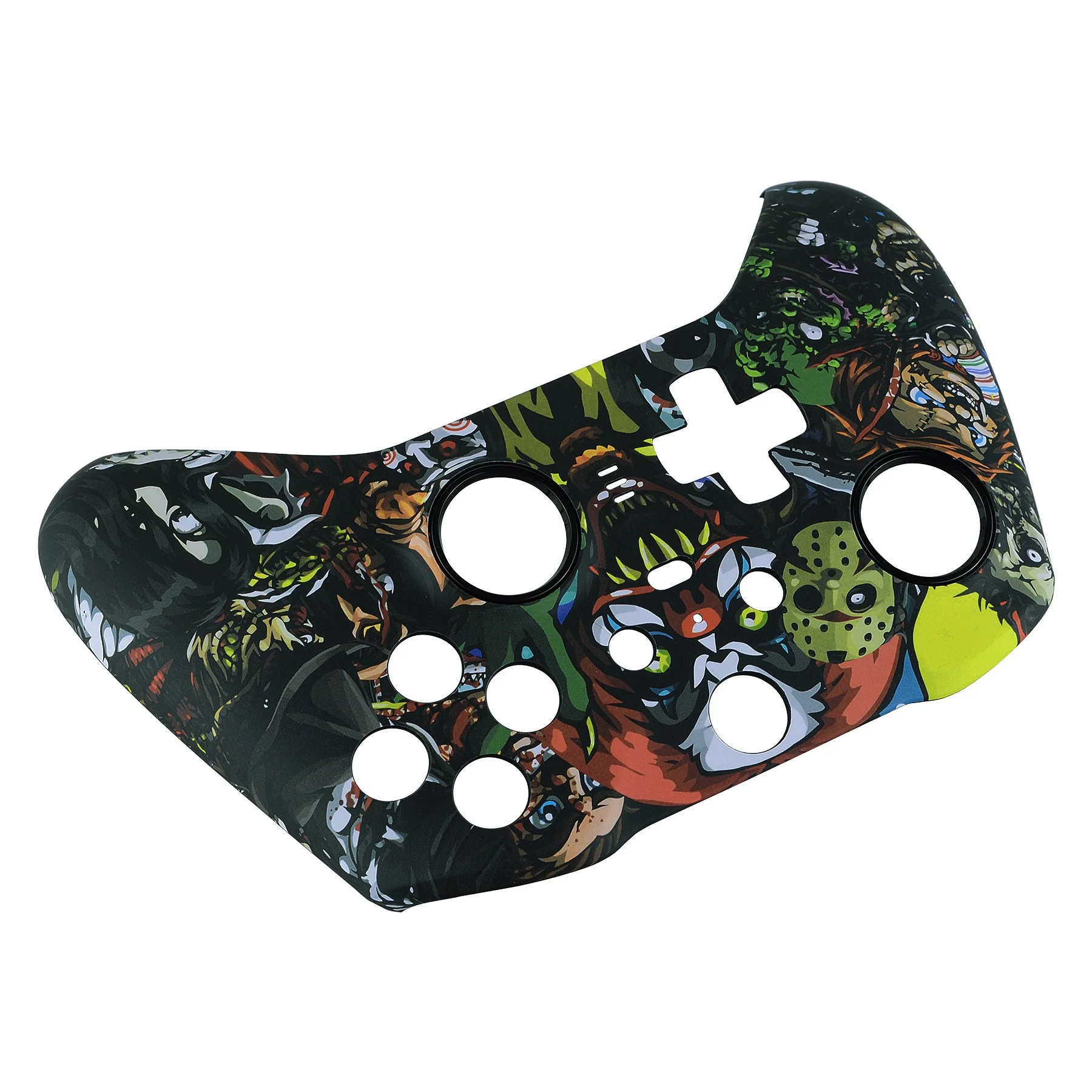 eXtremeRate Replacement Front Housing Shell Case with Accent Rings for Xbox One Elite Series 2 & Elite 2 Core Controller (Model 1797) - Scary Party - Image 9