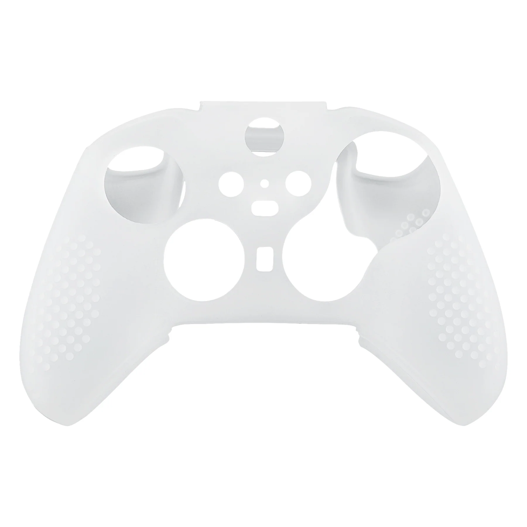 eXtremeRate PlayVital Protective Anti-Slip Silicone Case with Thumb Grips Caps for Xbox One Elite Series 2 & Elite 2 Core Controller - Semi-Transparent Clear - Image 2