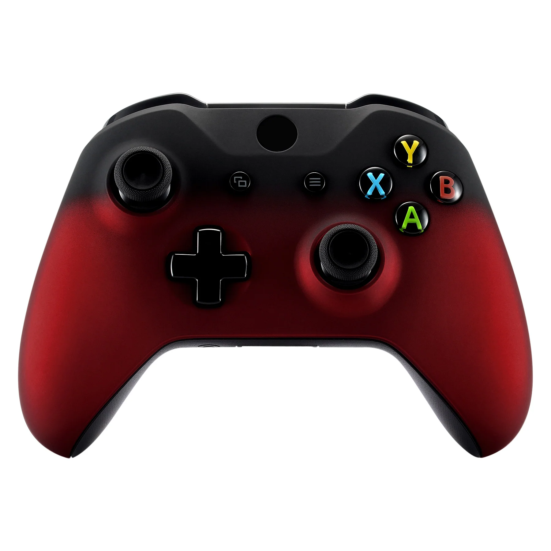 eXtremeRate Replacement Front Housing Shell with Side Rails Panel for Xbox One X & S Controller (Model 1708) - Shadow Red - Image 4