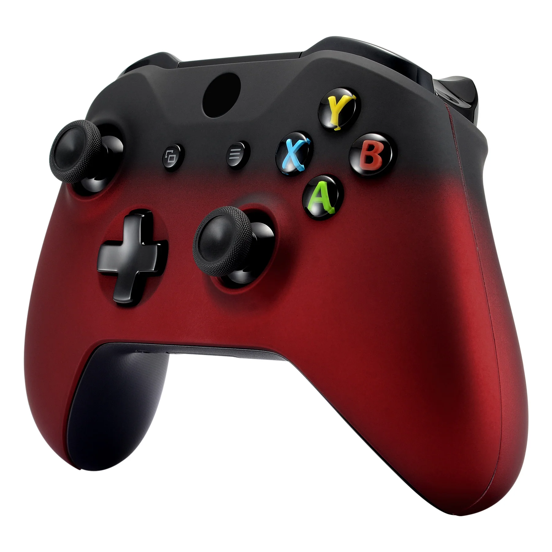 eXtremeRate Replacement Front Housing Shell with Side Rails Panel for Xbox One X & S Controller (Model 1708) - Shadow Red - Image 5