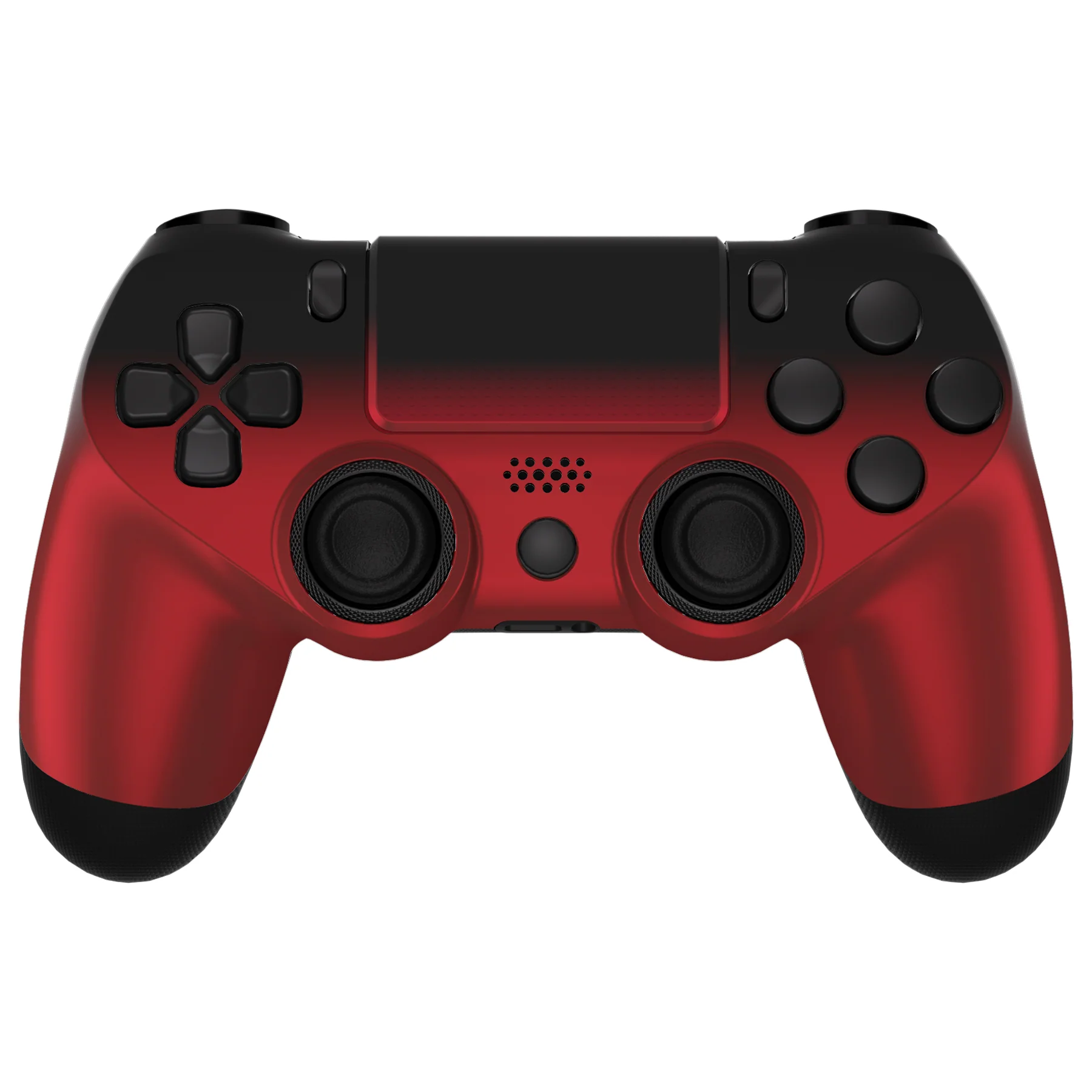 eXtremeRate Ghost Redesigned Front Housing Shell with Touch Pad Compatible with PS4 Slim Pro Controller JDM-040/050/055 - Shadow Scarlet Red - Image 2
