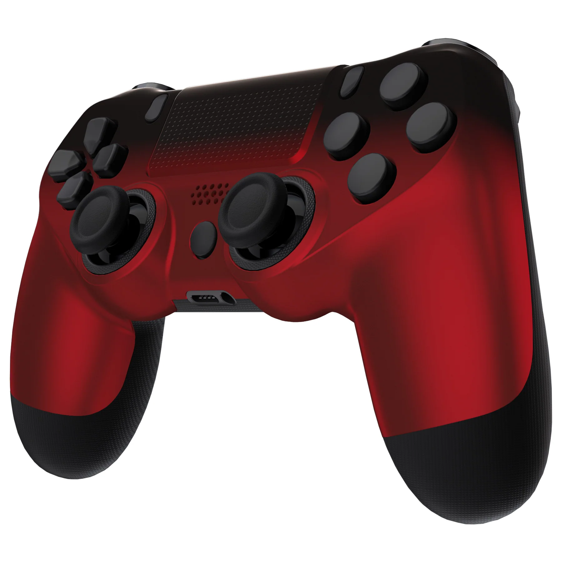 eXtremeRate Ghost Redesigned Front Housing Shell with Touch Pad Compatible with PS4 Slim Pro Controller JDM-040/050/055 - Shadow Scarlet Red - Image 4