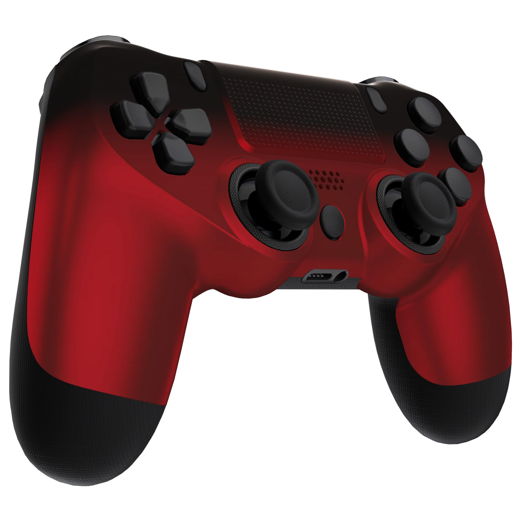 eXtremeRate Ghost Redesigned Front Housing Shell with Touch Pad Compatible with PS4 Slim Pro Controller JDM-040/050/055 - Shadow Scarlet Red - Image 5