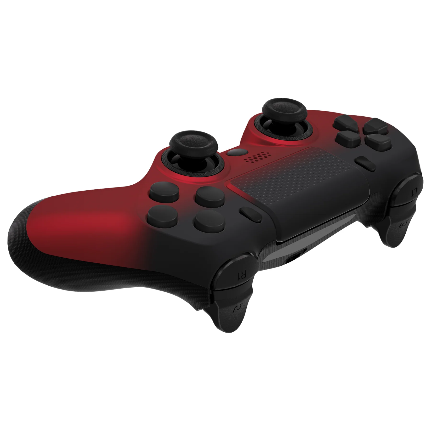 eXtremeRate Ghost Redesigned Front Housing Shell with Touch Pad Compatible with PS4 Slim Pro Controller JDM-040/050/055 - Shadow Scarlet Red - Image 6