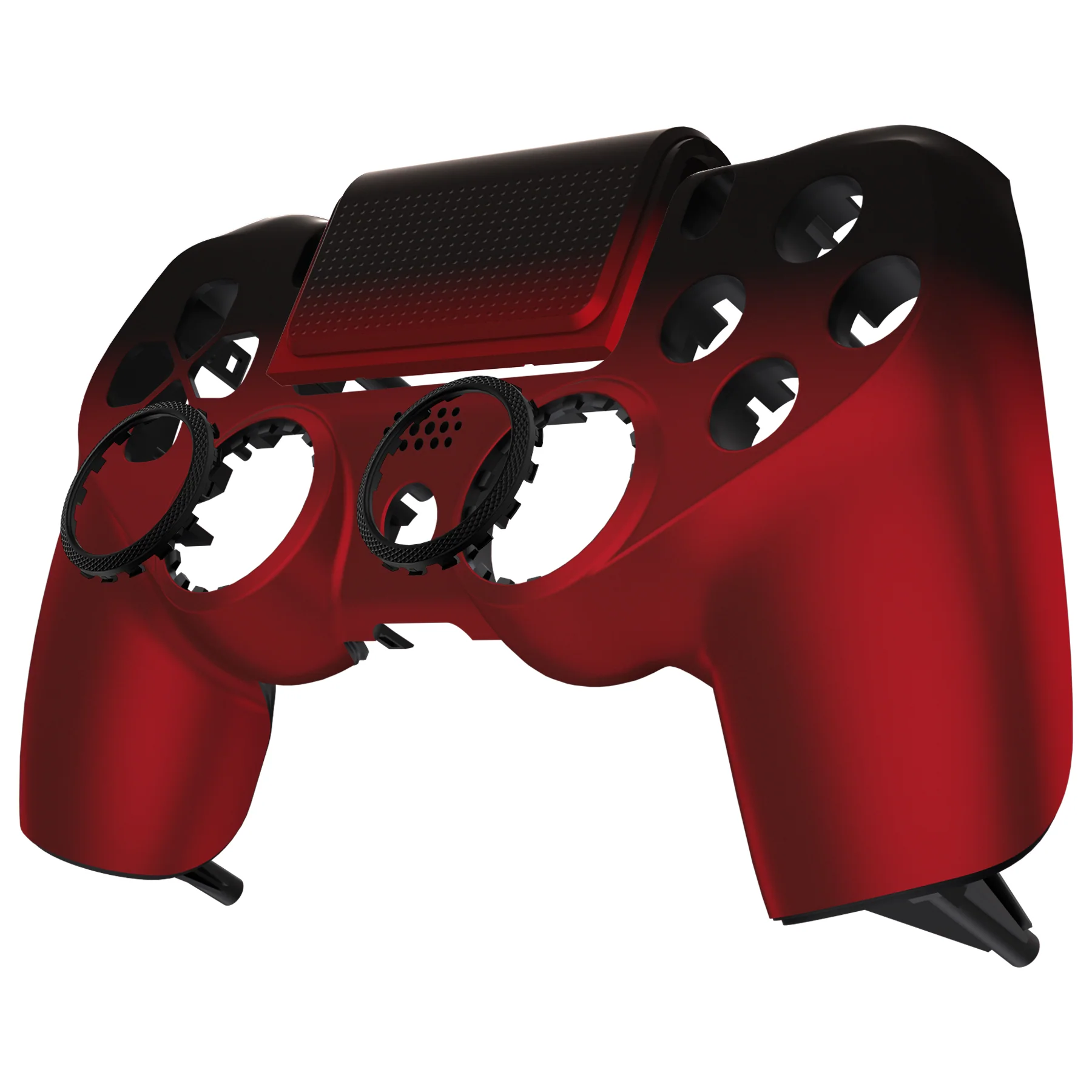eXtremeRate Ghost Redesigned Front Housing Shell with Touch Pad Compatible with PS4 Slim Pro Controller JDM-040/050/055 - Shadow Scarlet Red - Image 8