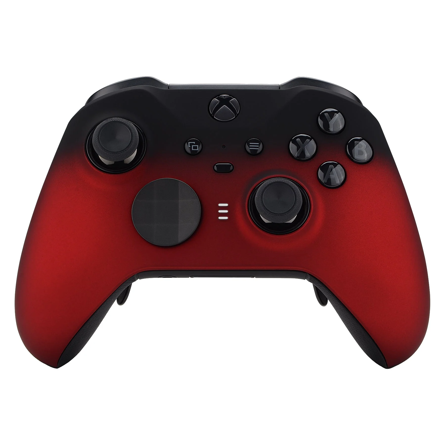 eXtremeRate Replacement Front Housing Shell Case with Accent Rings for Xbox One Elite Series 2 & Elite 2 Core Controller (Model 1797) - Shadow Scarlet Red - Image 2