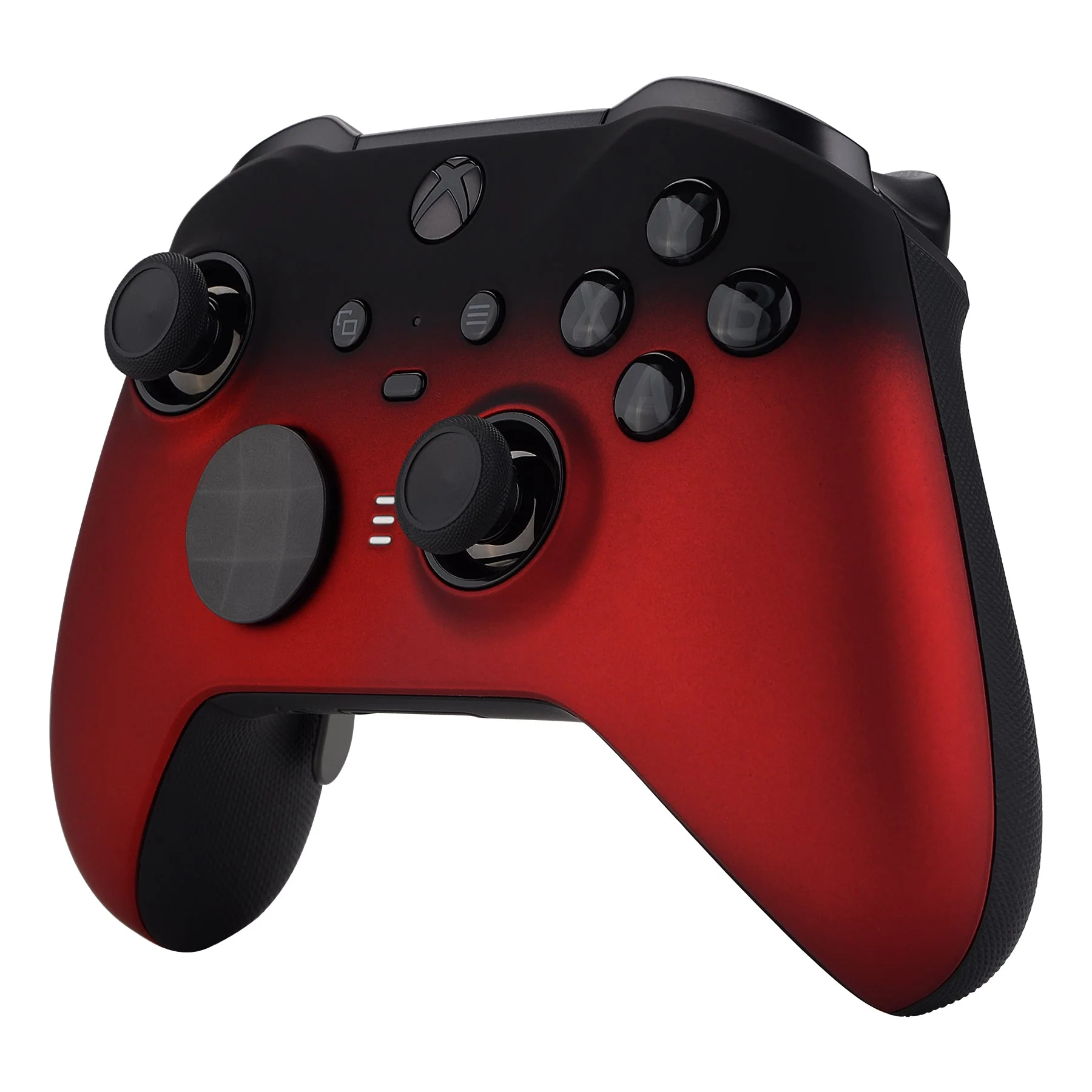 eXtremeRate Replacement Front Housing Shell Case with Accent Rings for Xbox One Elite Series 2 & Elite 2 Core Controller (Model 1797) - Shadow Scarlet Red - Image 5