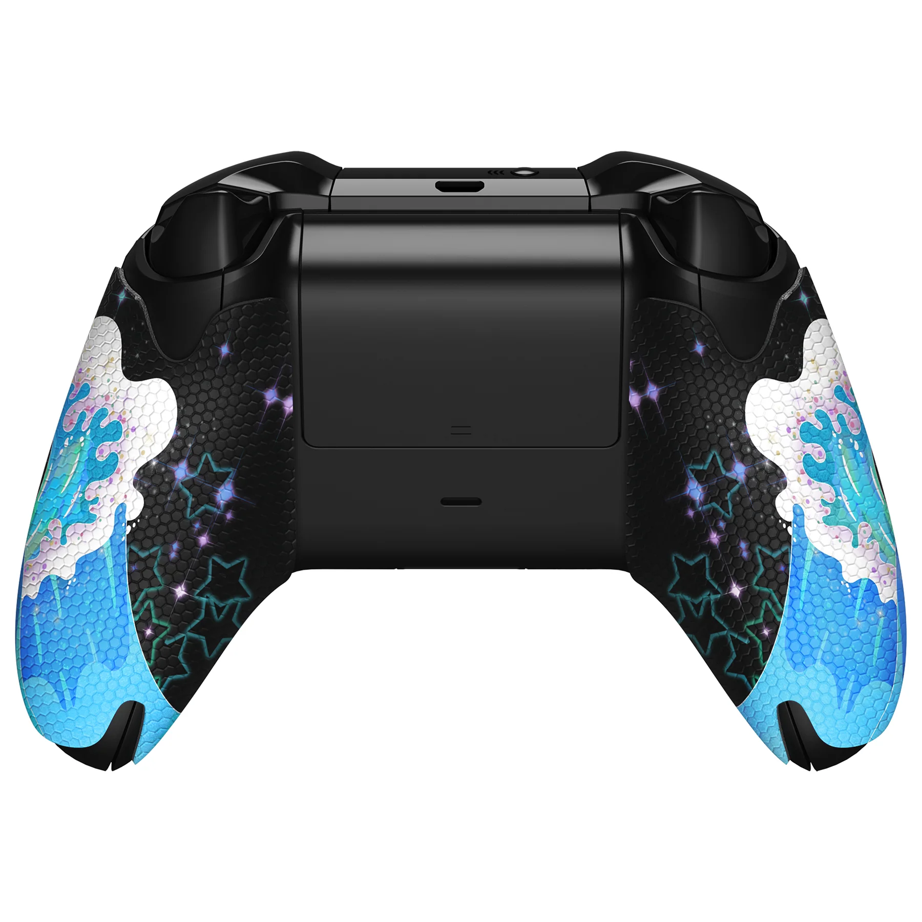 eXtremeRate Anti-Skid Sweat-Absorbent Textured Handle Grips for Xbox One & Xbox One X/S Controller - Shimmering Waves - Image 6