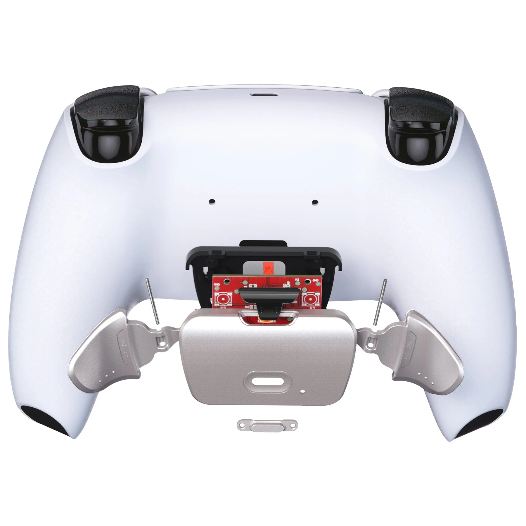 eXtremeRate Real Metal Buttons (RMB) Version Redesigned K1 K2 Back Buttons & Remap PCB Board for eXtremerate RISE Remap Kit, Compatible with PS5 Controller - Silver - Image 4