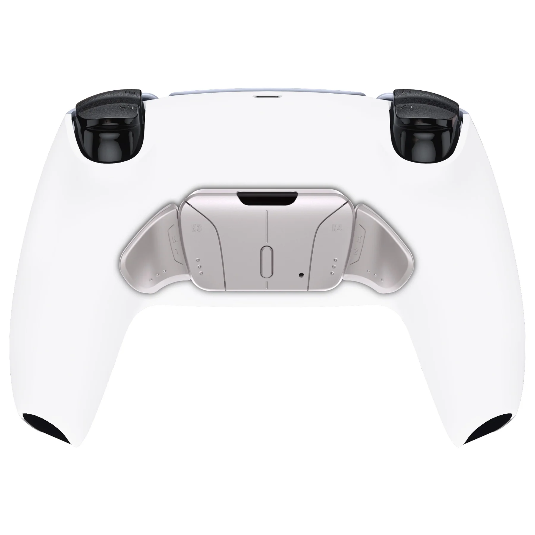 eXtremeRate Silver Real Metal Buttons (RMB) Version RISE4 Remap Kit for PS5 Controller BDM-030/040/050 - White - Image 7