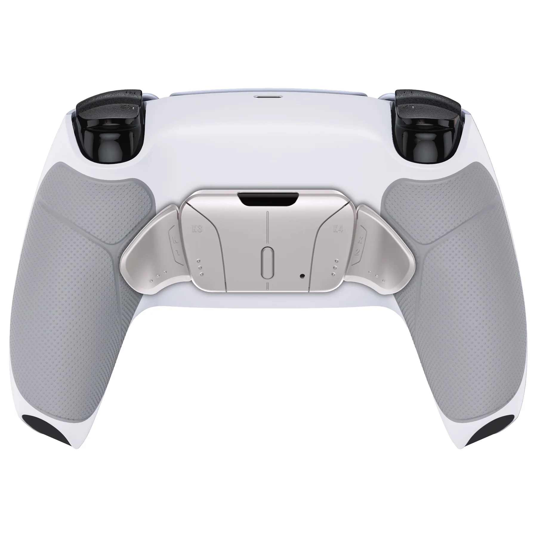 eXtremeRate Silver Real Metal Buttons (RMB) Version RISE4 Remap Kit for PS5 Controller BDM-010/020 - Rubberized Gray - Image 7