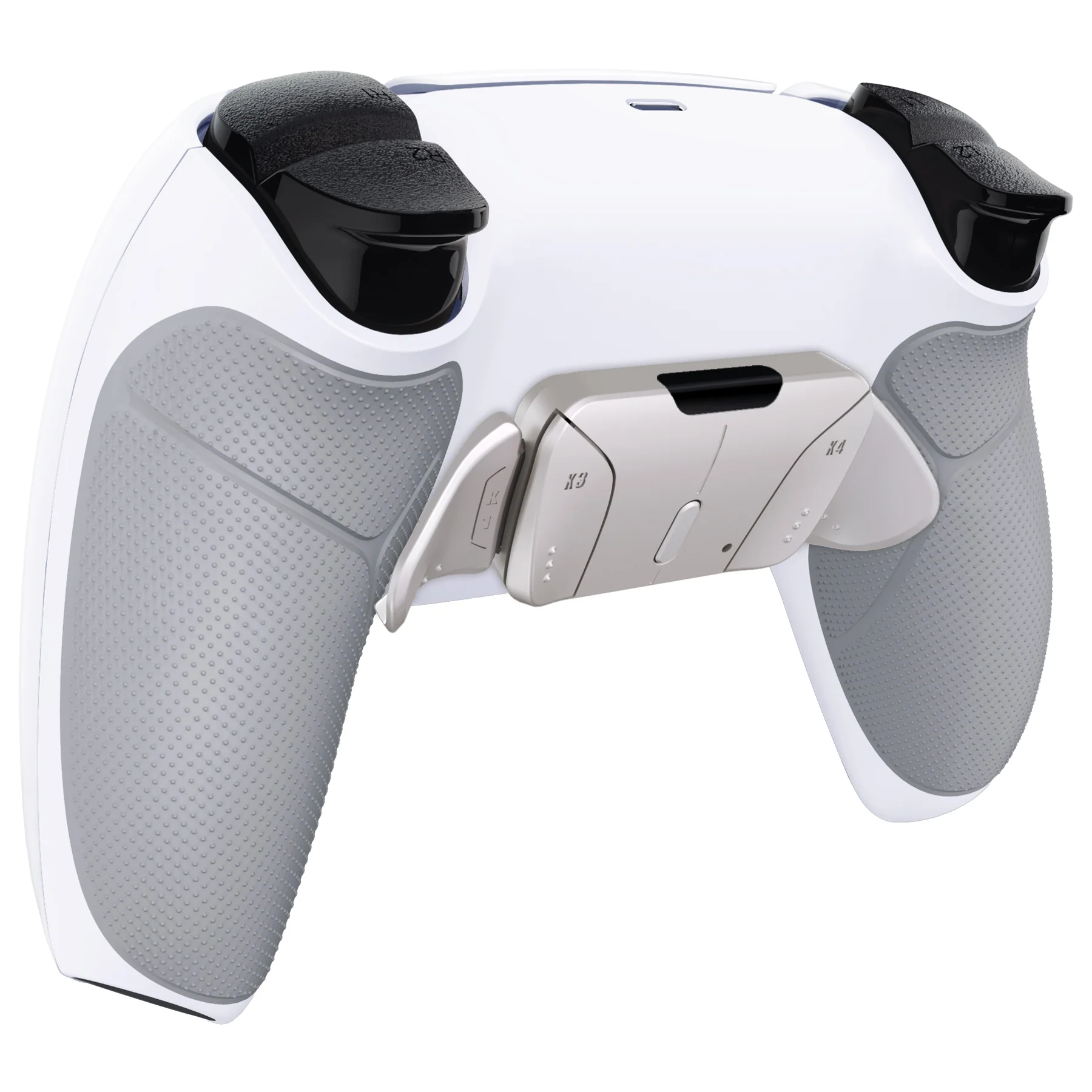 eXtremeRate Silver Real Metal Buttons (RMB) Version RISE4 Remap Kit for PS5 Controller BDM-010/020 - Rubberized Gray - Image 8