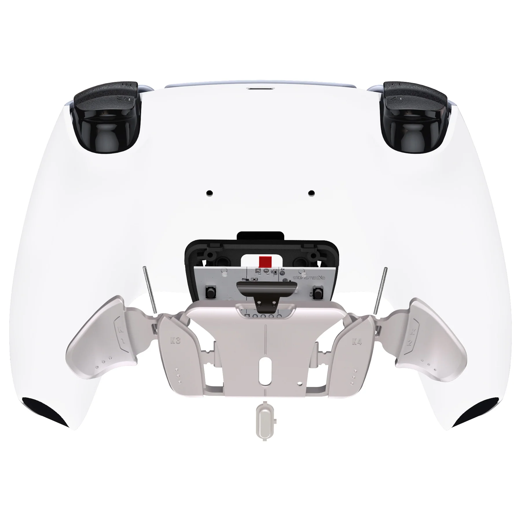 eXtremeRate Silver Real Metal Buttons (RMB) Version RISE4 Remap Kit for PS5 Controller BDM-010/020 - White - Image 6