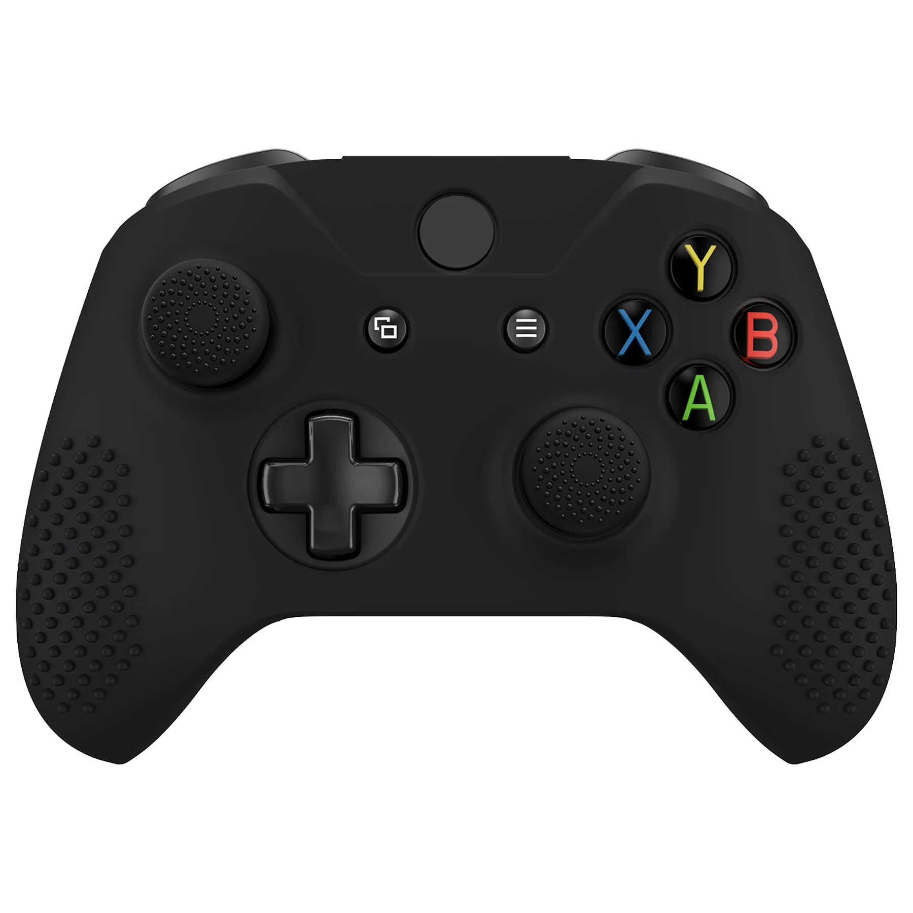 eXtremeRate PlayVital Protective Anti-Slip Silicone Case with Thumb Grips Caps for Xbox One X & S Controller - Black - Image 10