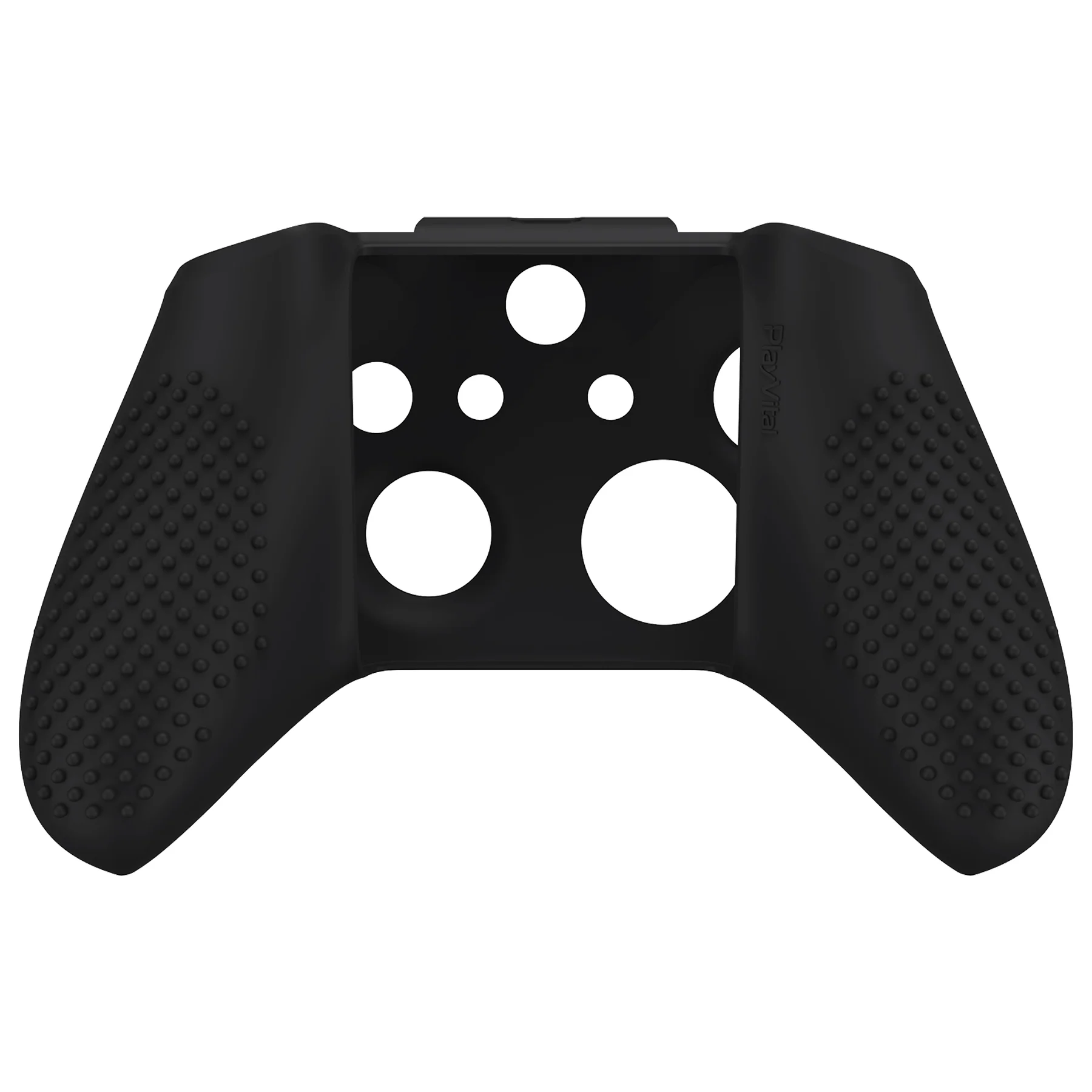 eXtremeRate PlayVital Protective Anti-Slip Silicone Case with Thumb Grips Caps for Xbox One X & S Controller - Black - Image 9