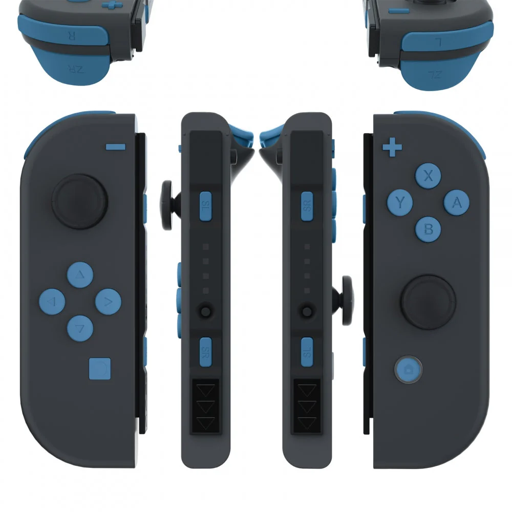 eXtremeRate Replacement Full Set Buttons for Joycon of NS Switch - Airforce Blue - Image 3