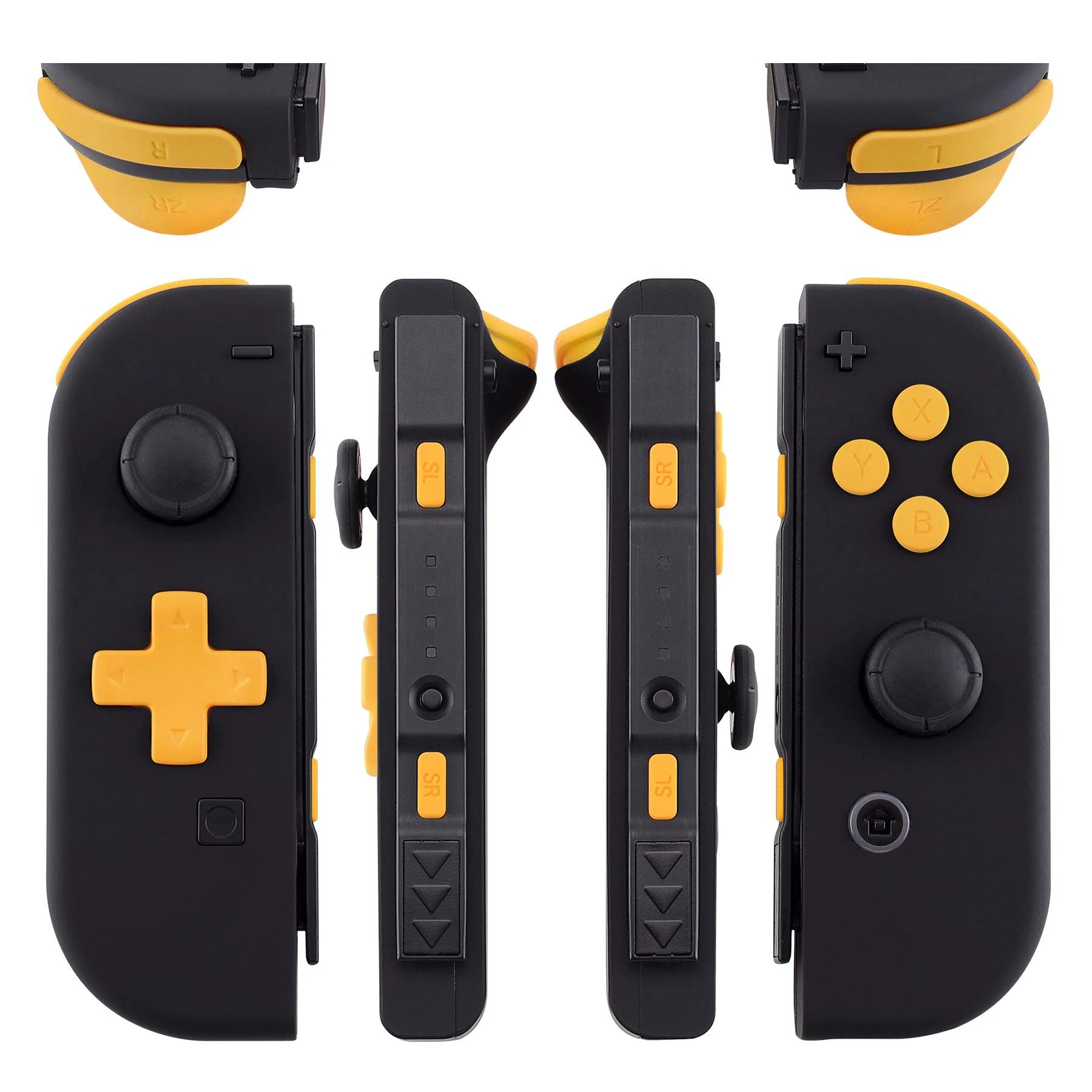 eXtremeRate Dpad Version Replacement Full Set Buttons for Joycon of Switch (D-pad ONLY Fits for eXtremeRate D-pad Shell for Joycon) - Caution Yellow - Image 3
