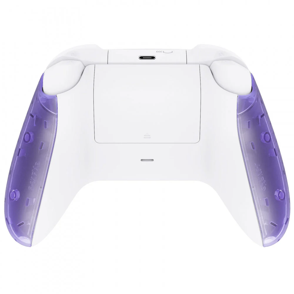 eXtremeRate Replacement Front Housing Shells with Side Rails Panels for Xbox Series X & S Controller - Clear Atomic Purple - Image 7