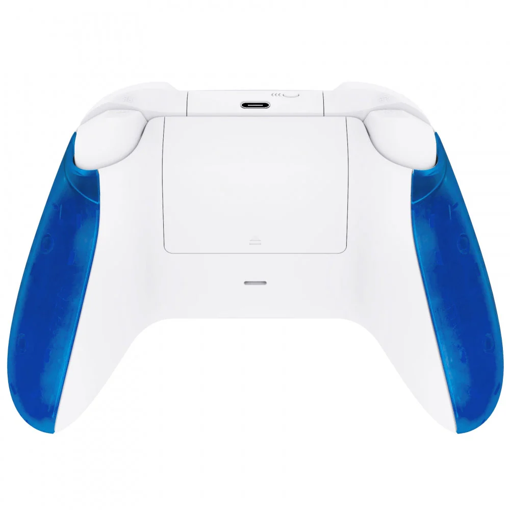eXtremeRate Replacement Front Housing Shells with Side Rails Panels for Xbox Series X & S Controller - Clear Blue - Image 7