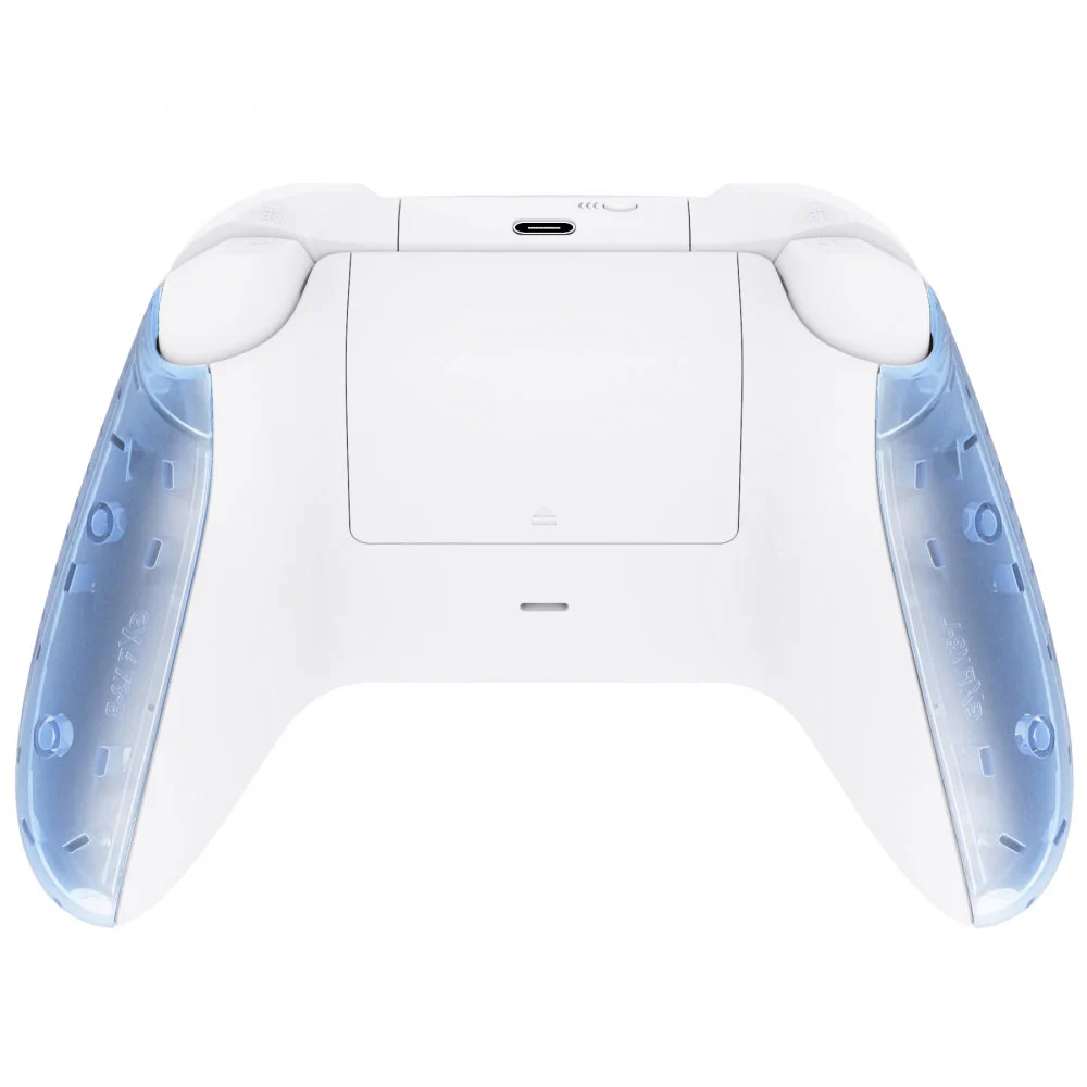 eXtremeRate Replacement Front Housing Shells with Side Rails Panels for Xbox Series X & S Controller - Clear Glacier Blue - Image 7