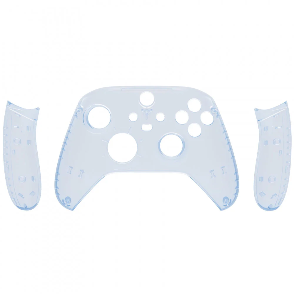 eXtremeRate Replacement Front Housing Shells with Side Rails Panels for Xbox Series X & S Controller - Clear Glacier Blue - Image 9