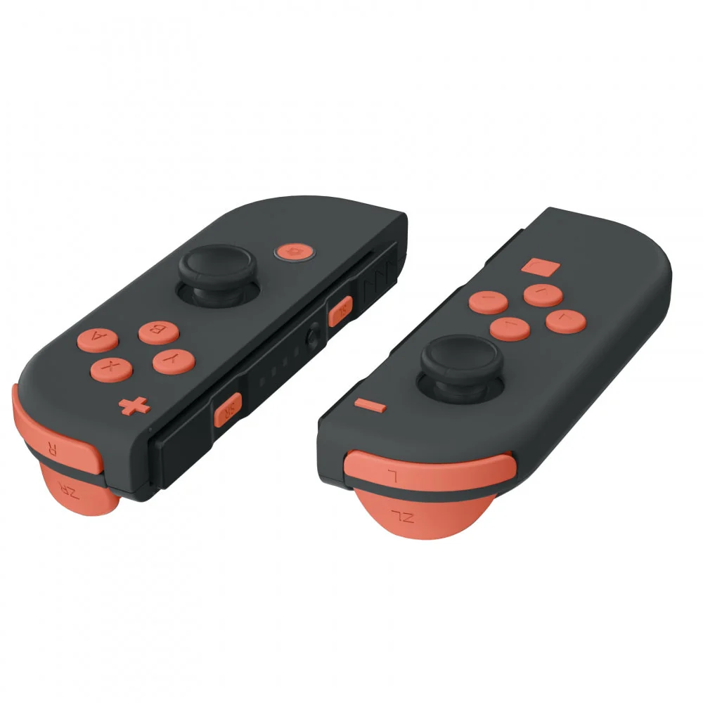 eXtremeRate Replacement Full Set Buttons for Joycon of NS Switch - Coral Orange - Image 4